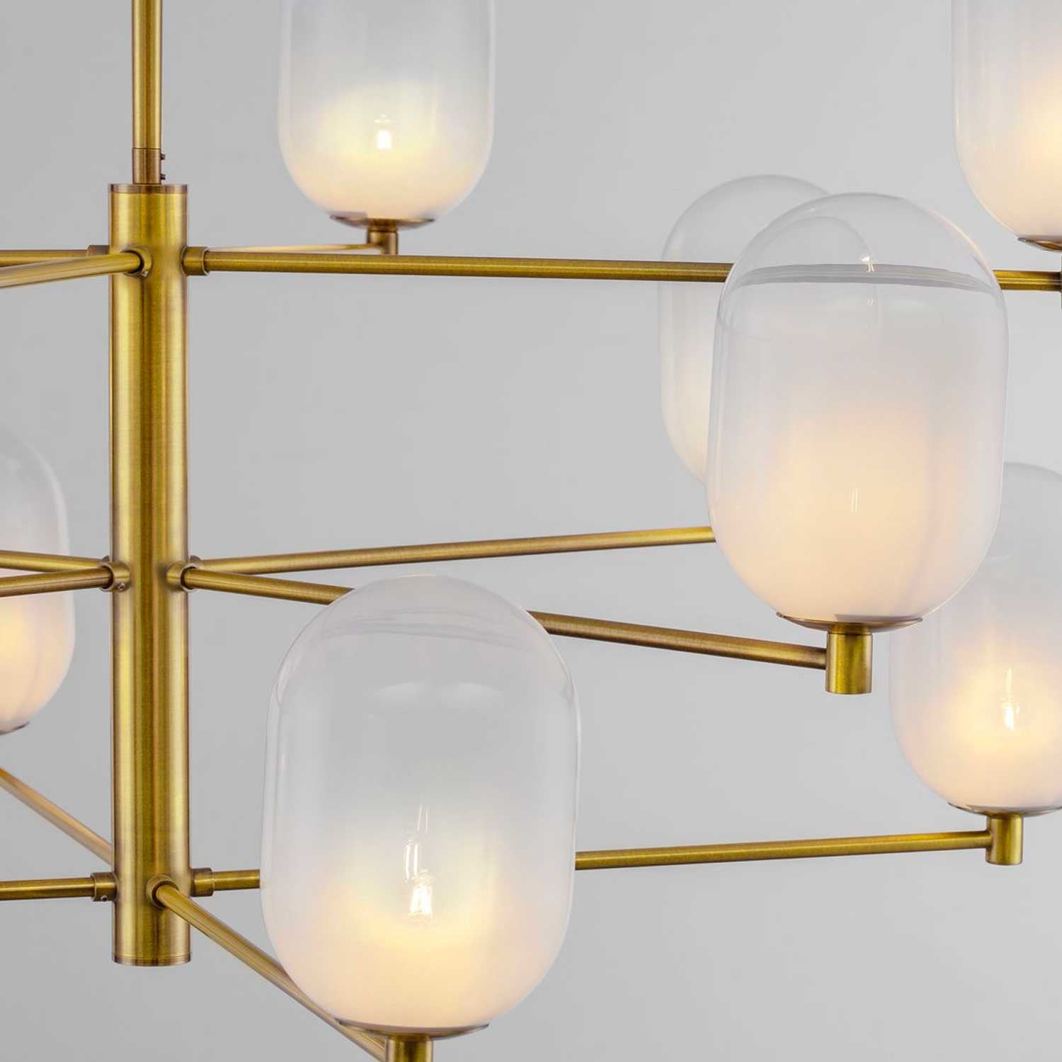 Szklany żyrandol wiszący Nova Luce Balor G9