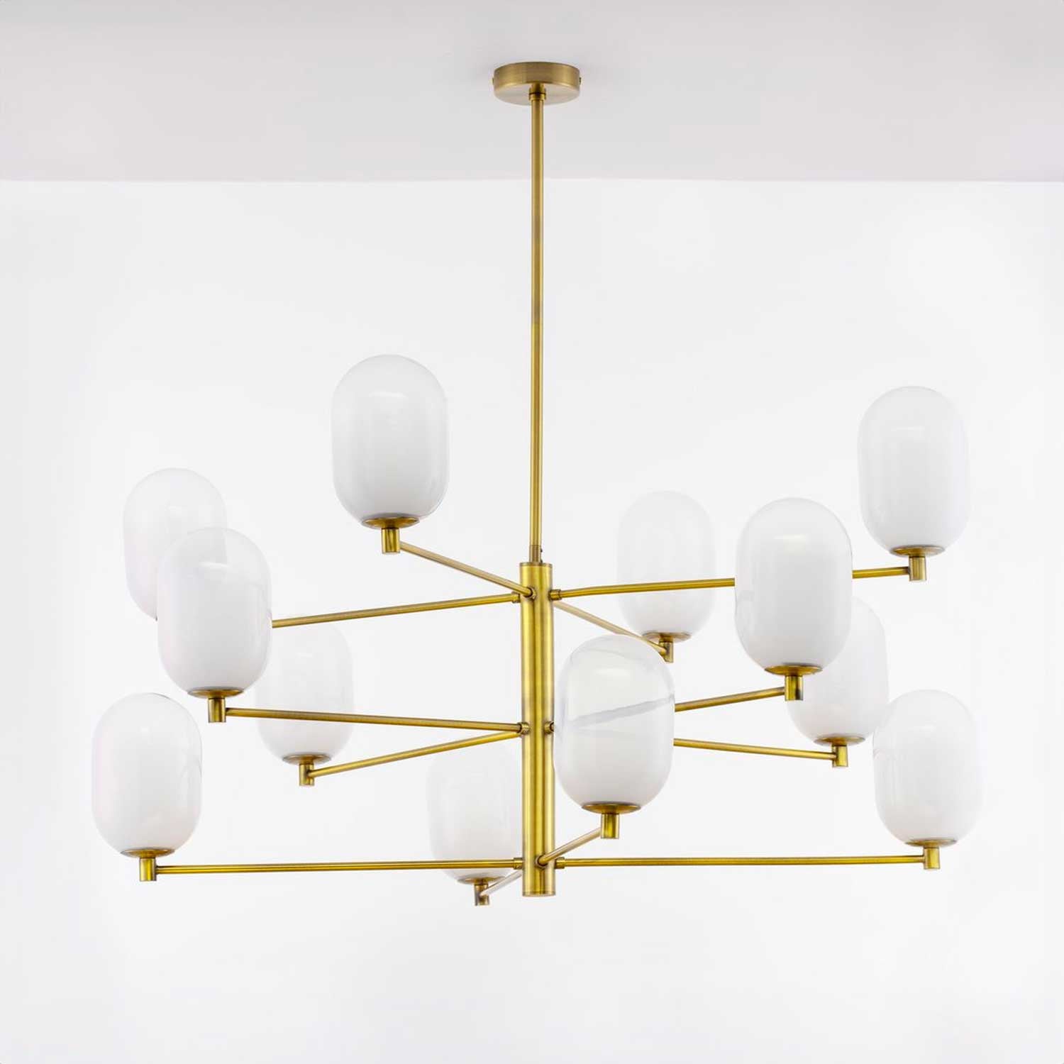 Szklany żyrandol wiszący Nova Luce Balor G9