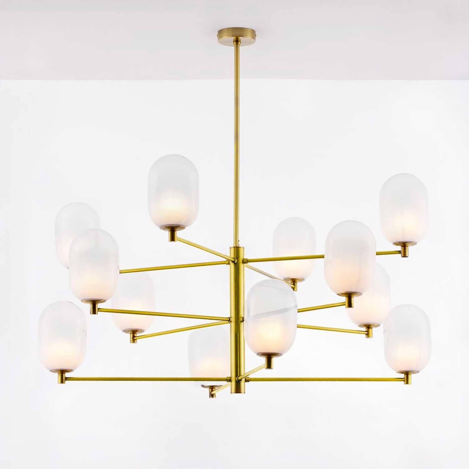 Szklany żyrandol wiszący Nova Luce Balor G9