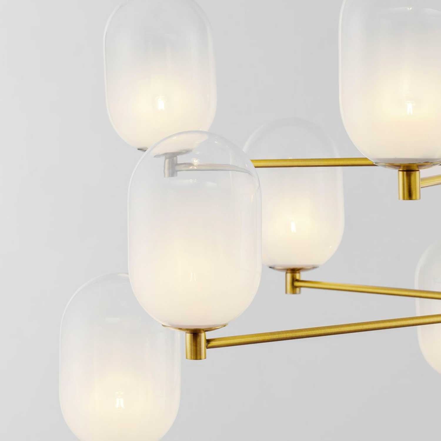 Szklany żyrandol wiszący Nova Luce Balor G9