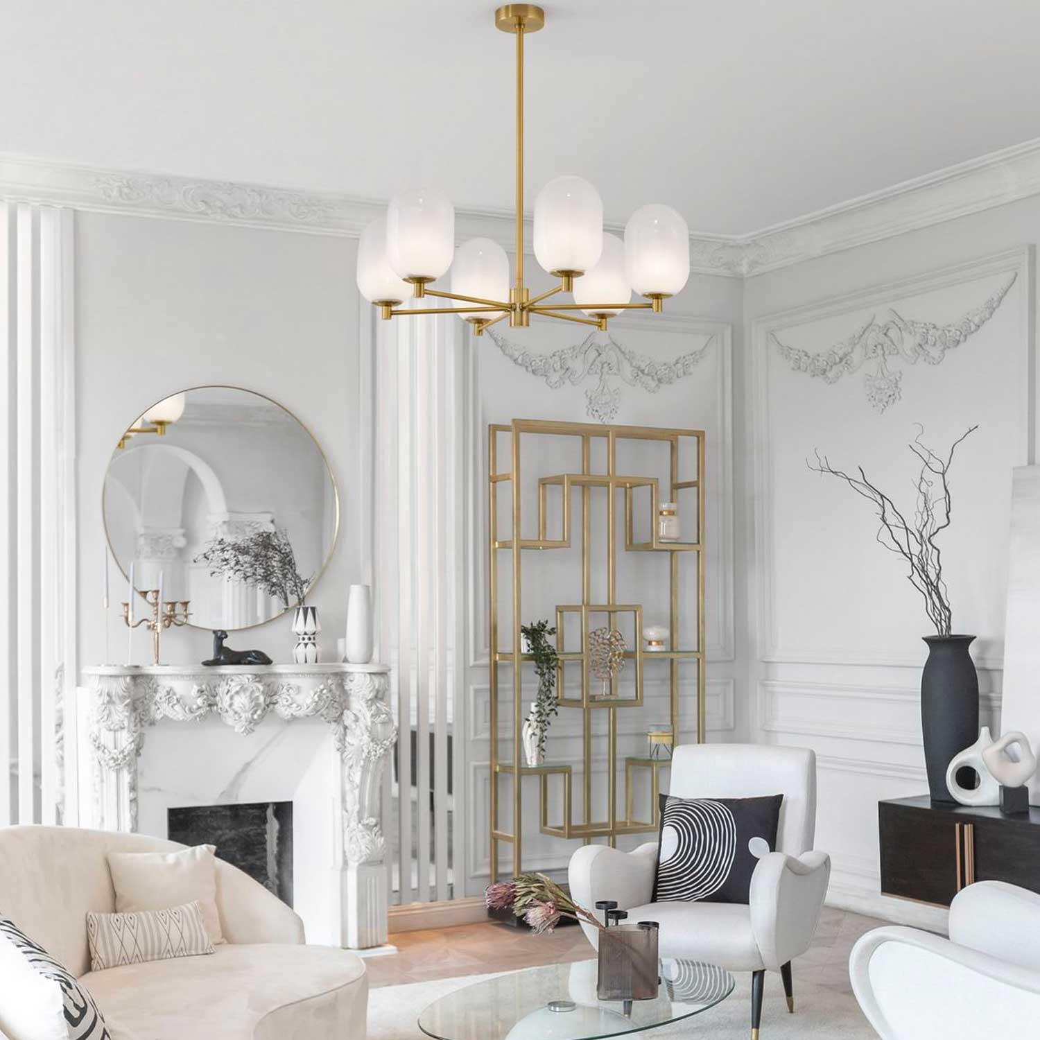 Szklany żyrandol wiszący Nova Luce Balor G9