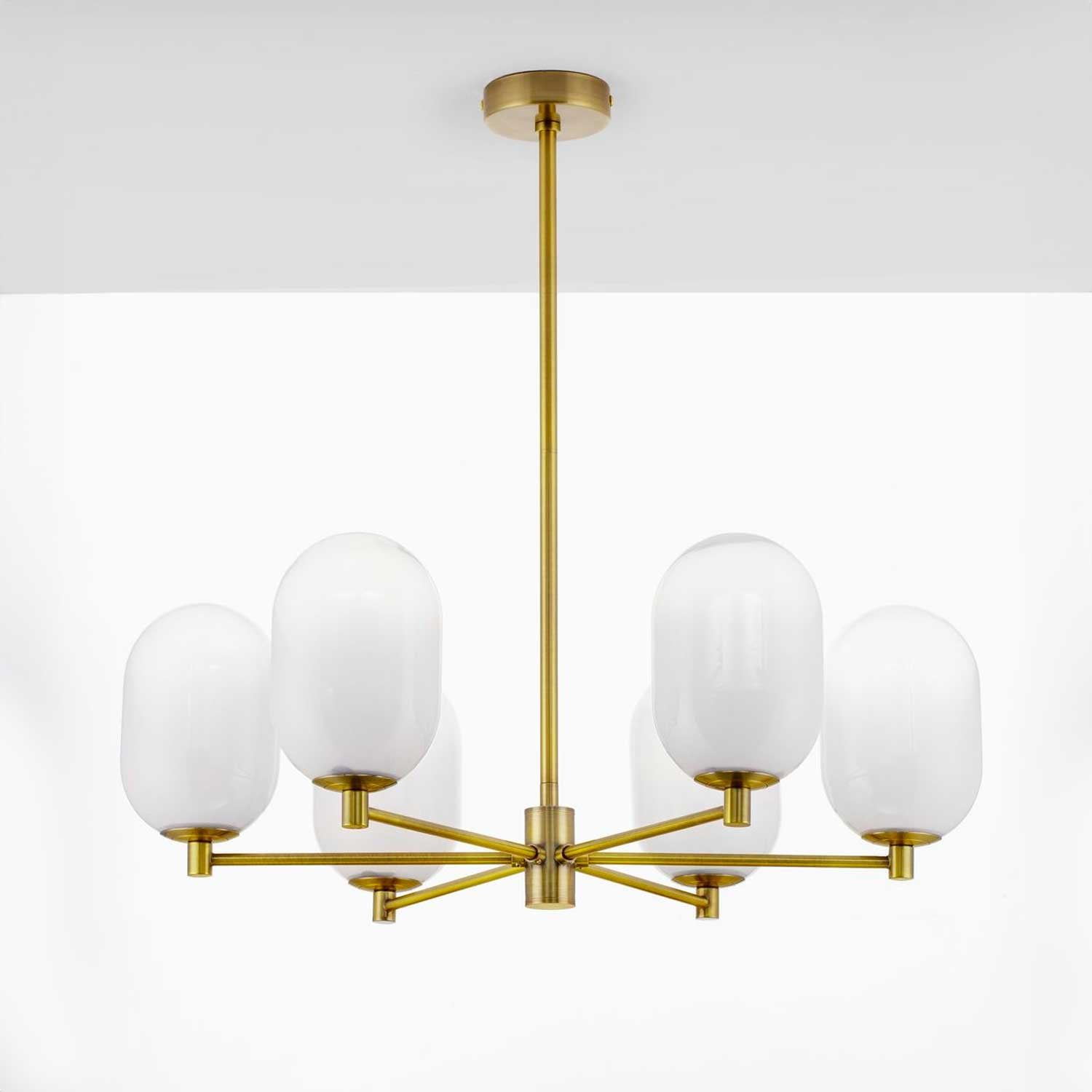 Szklany żyrandol wiszący Nova Luce Balor G9