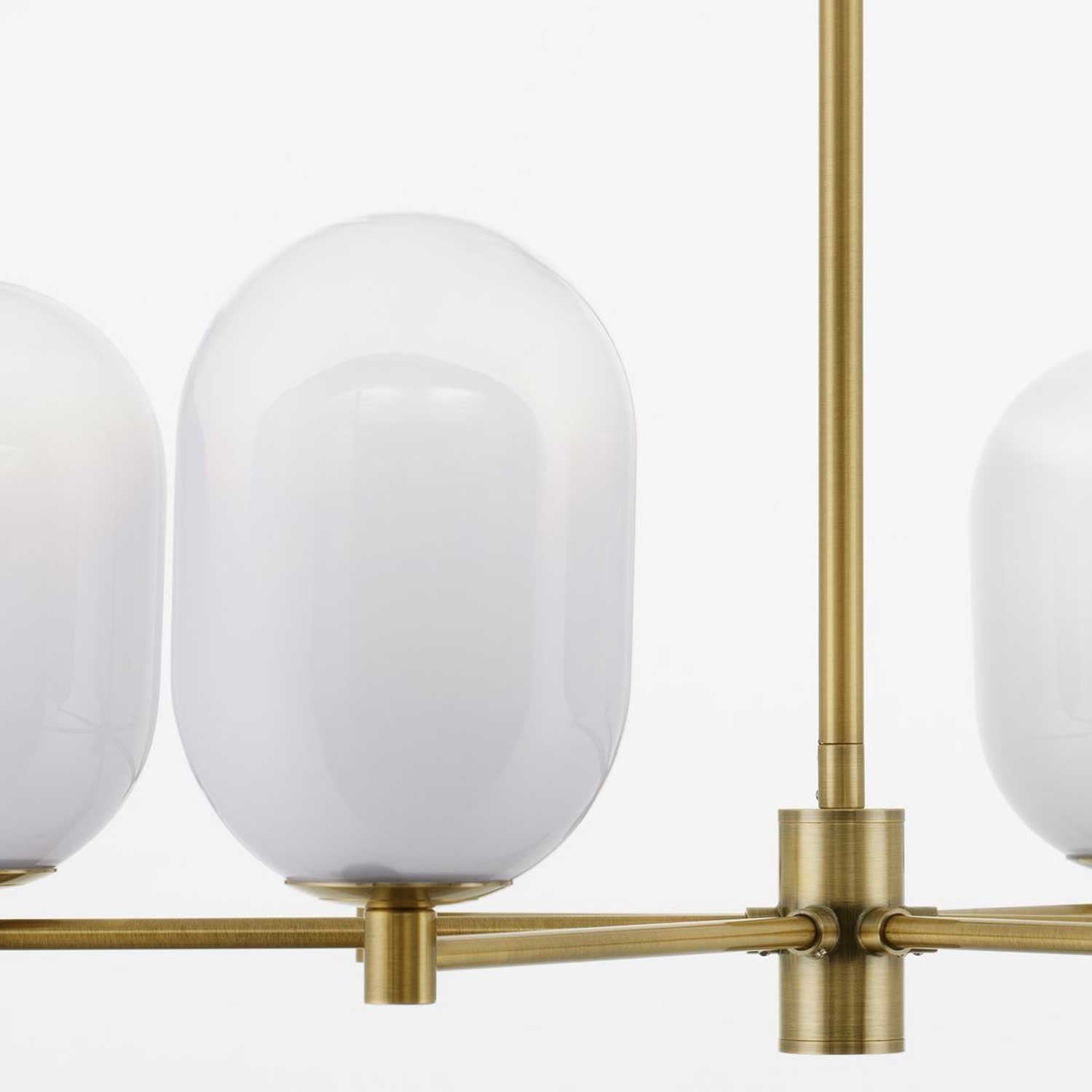 Szklany żyrandol wiszący Nova Luce Balor G9