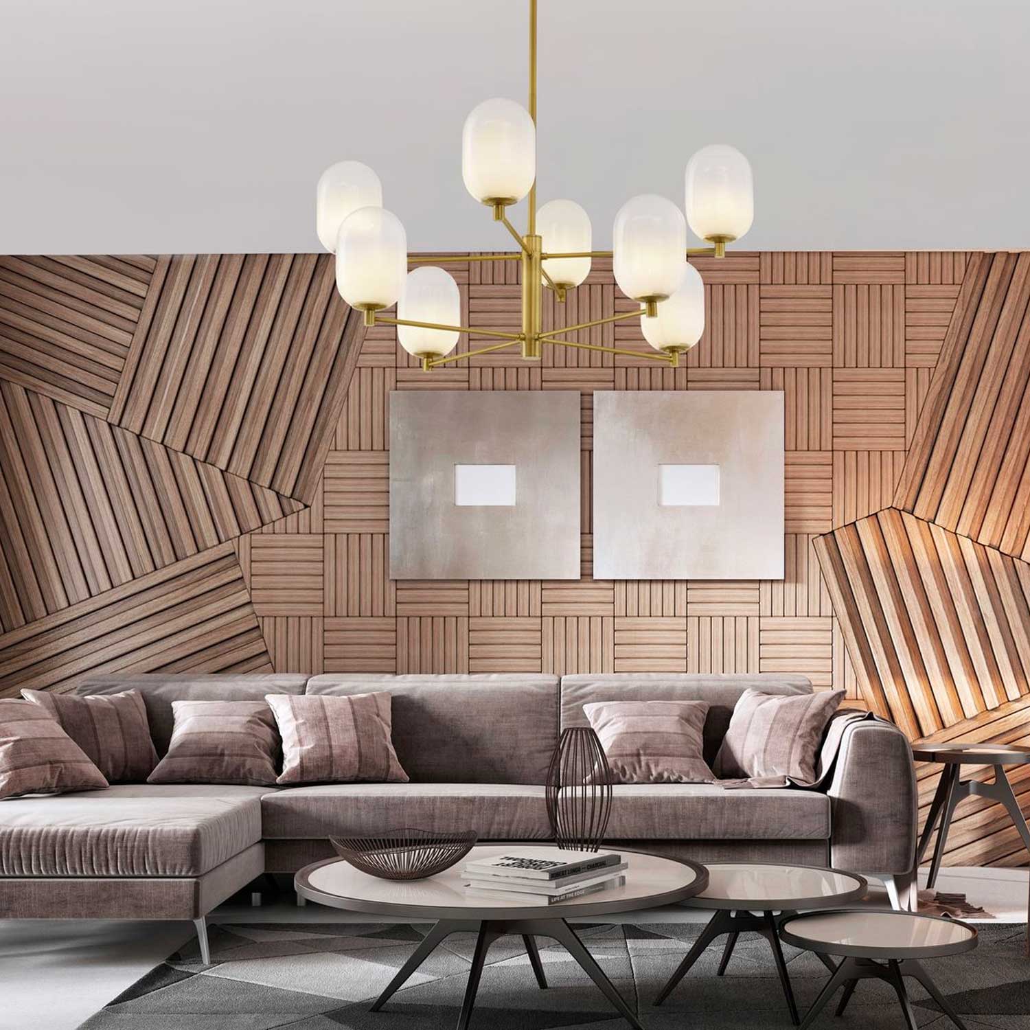 Szklany żyrandol wiszący Nova Luce Balor G9