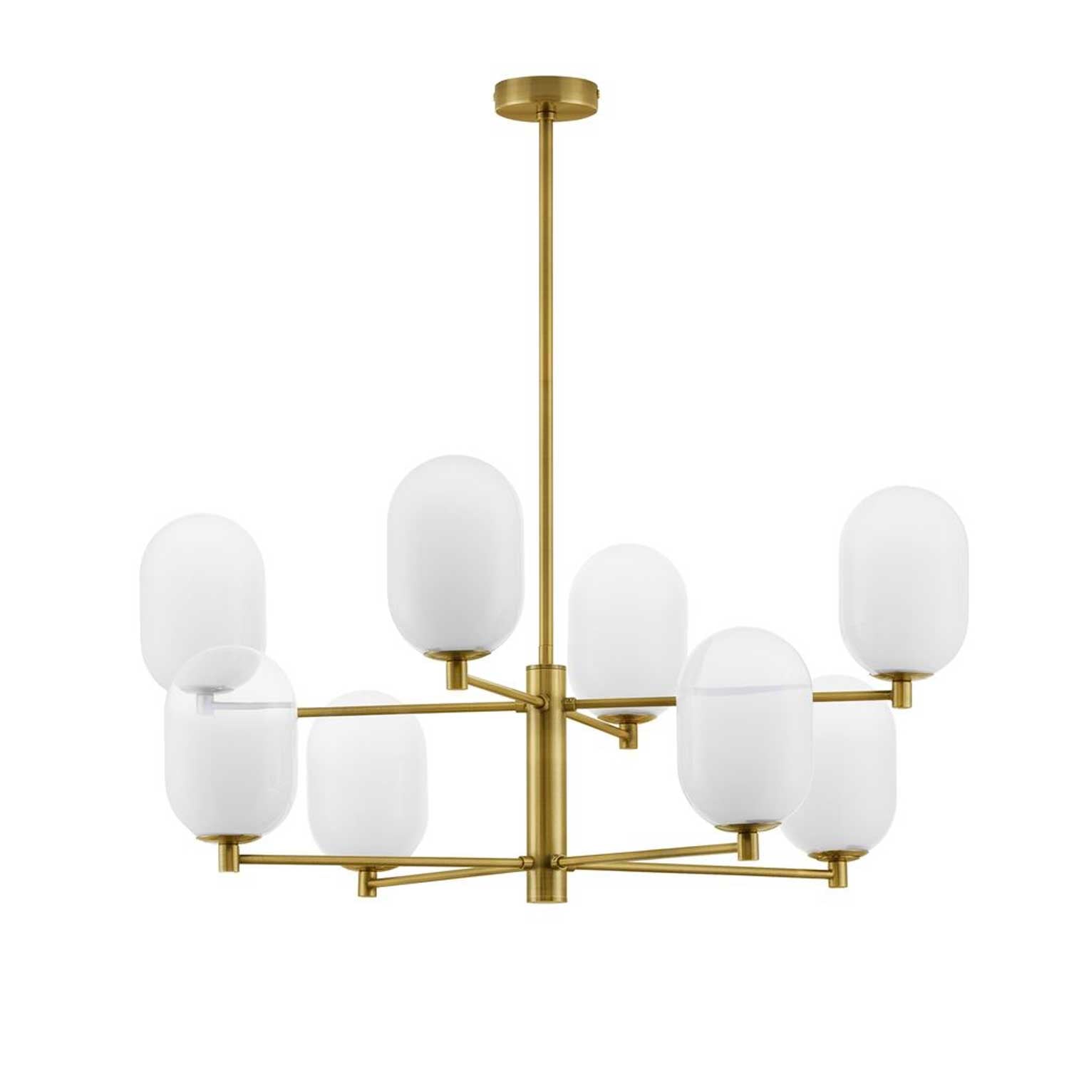 Szklany żyrandol wiszący Nova Luce Balor G9