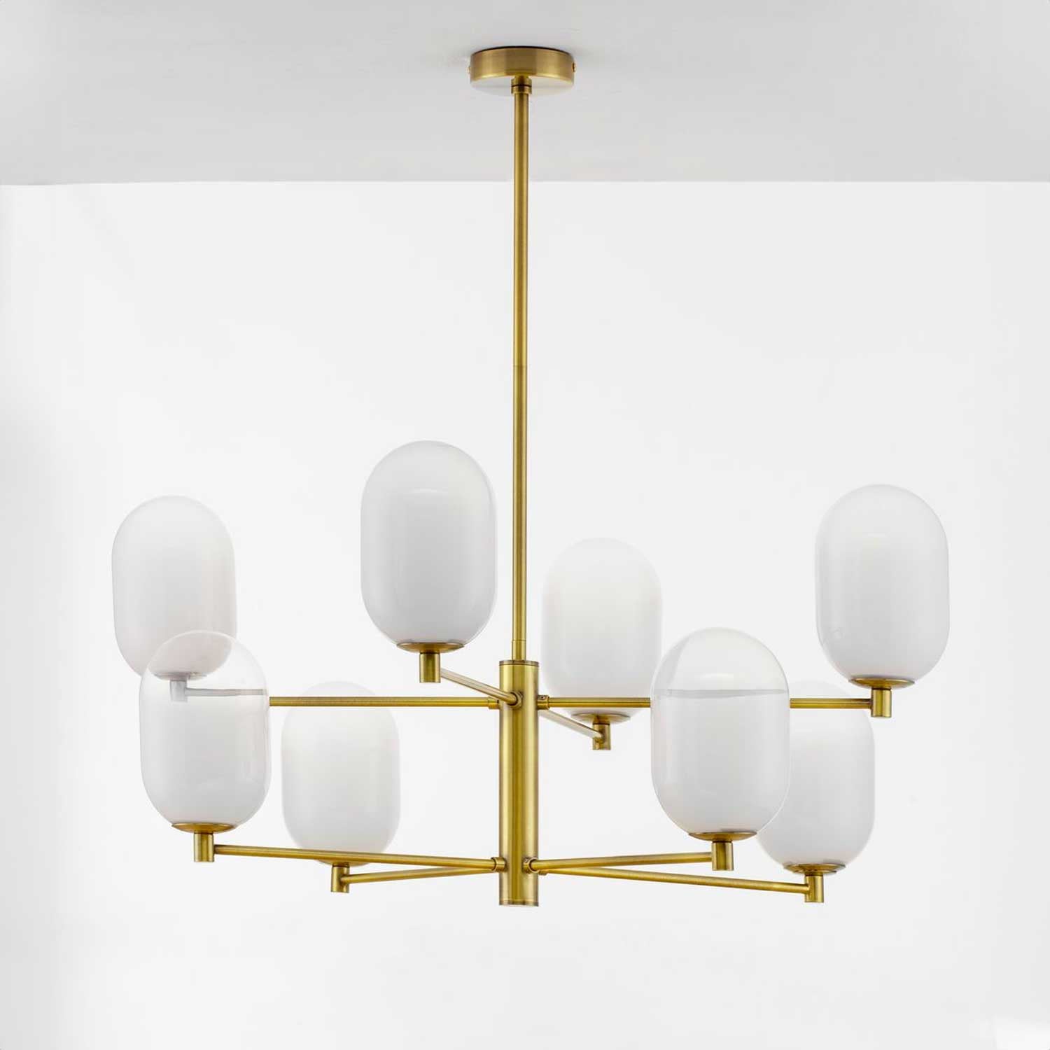 Szklany żyrandol wiszący Nova Luce Balor G9