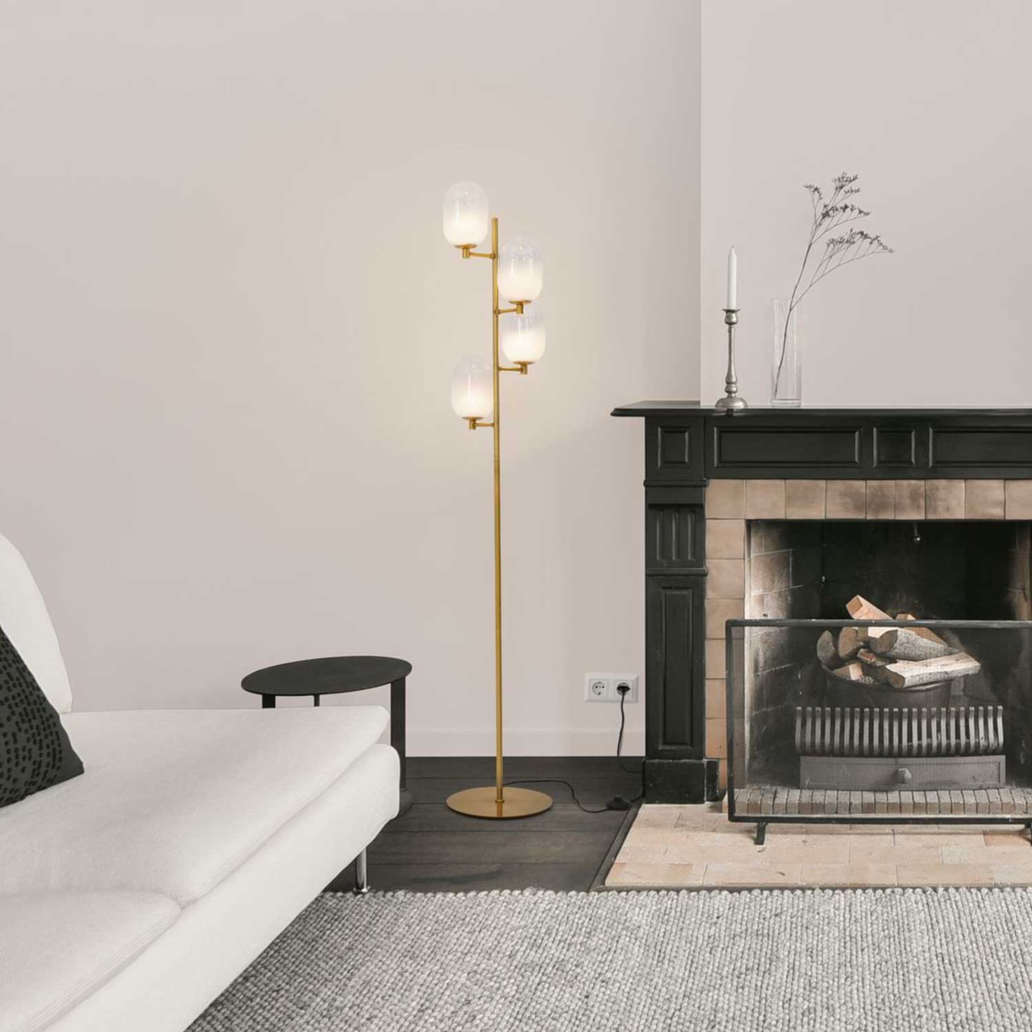 Nova Luce Balor G9 floor light gold