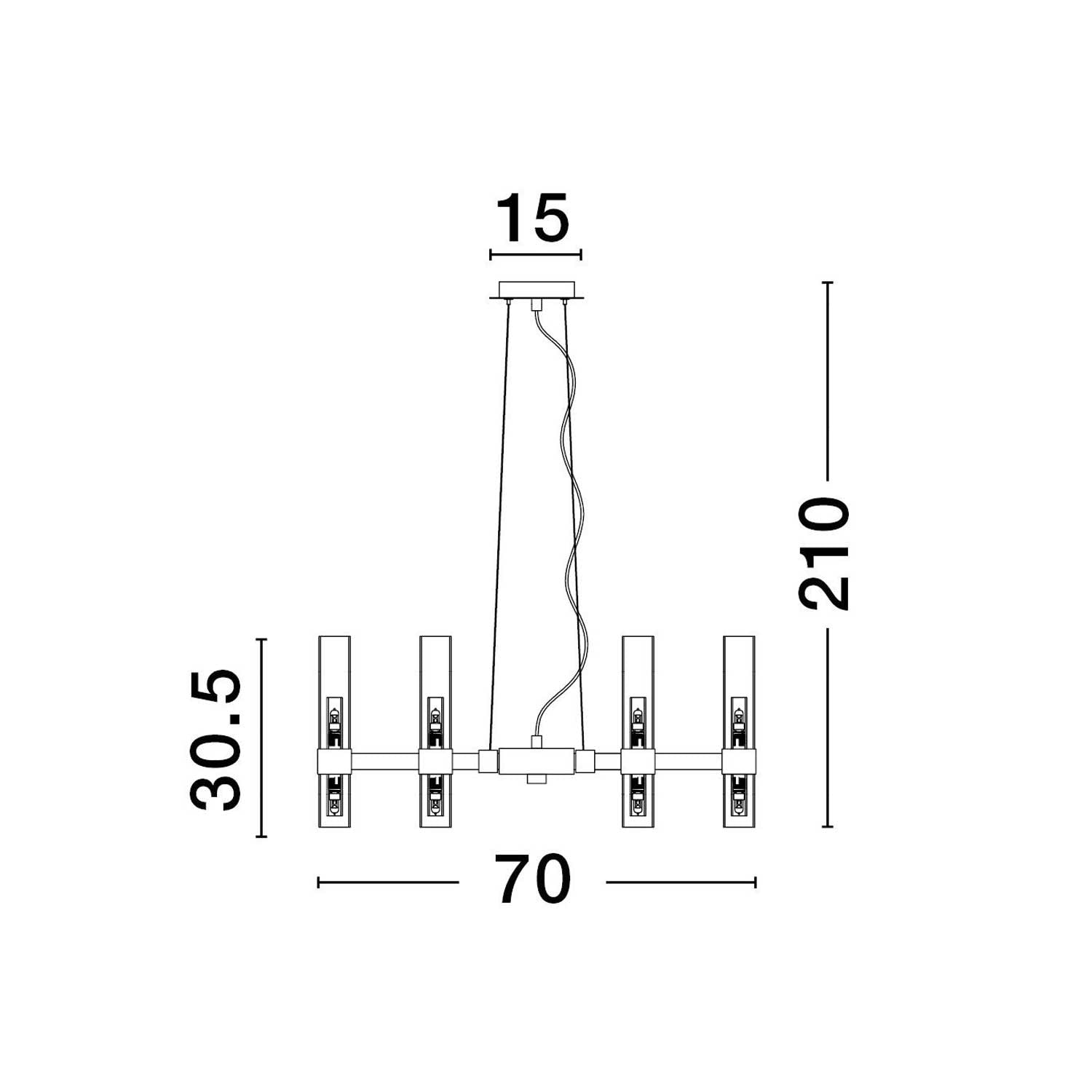 Żyrandol wiszący Nova Luce Century G9