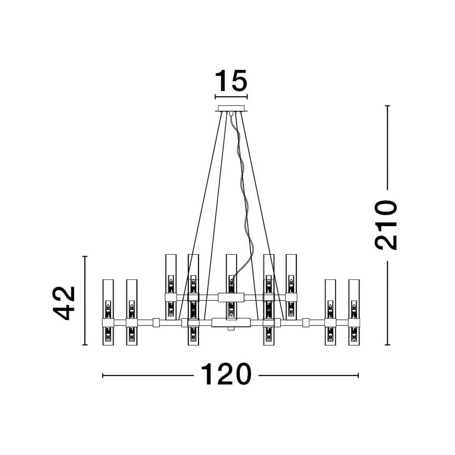 Żyrandol wiszący Nova Luce Century G9