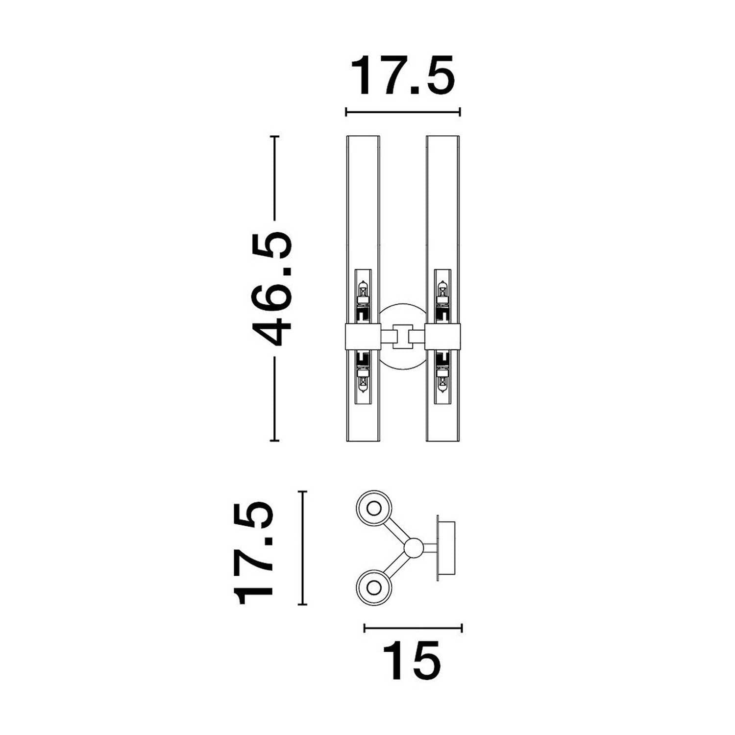 Nova Luce Century G9 wall light