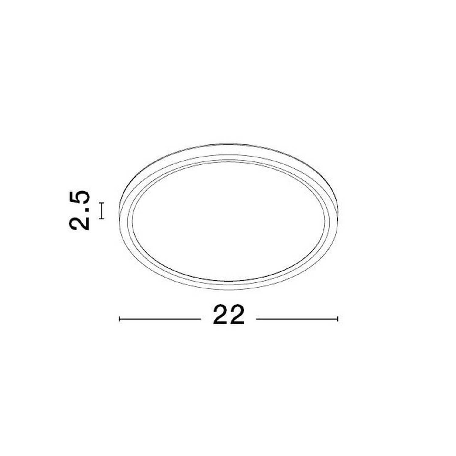 Nova Luce Dixie LED circular recessed light CCT changeable