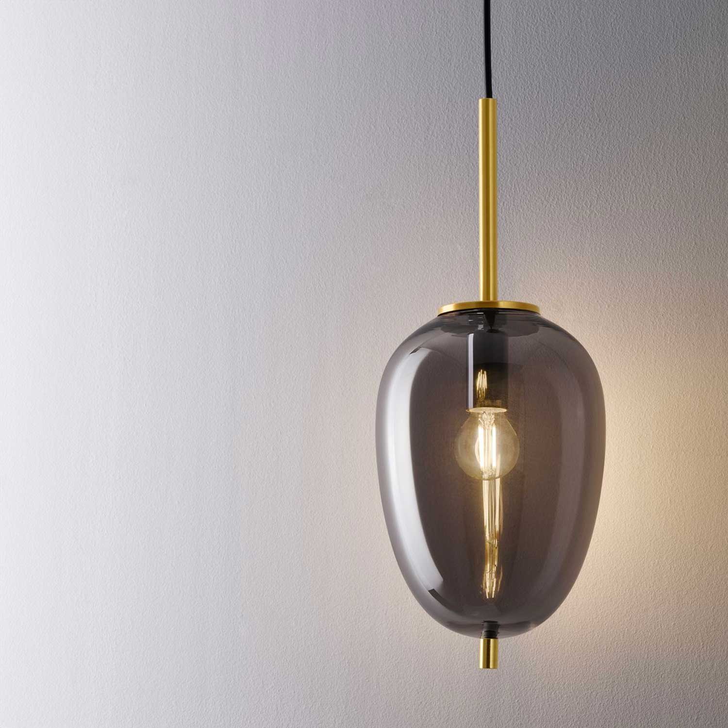 Szklana lampa wisząca Nova Luce Lato E14