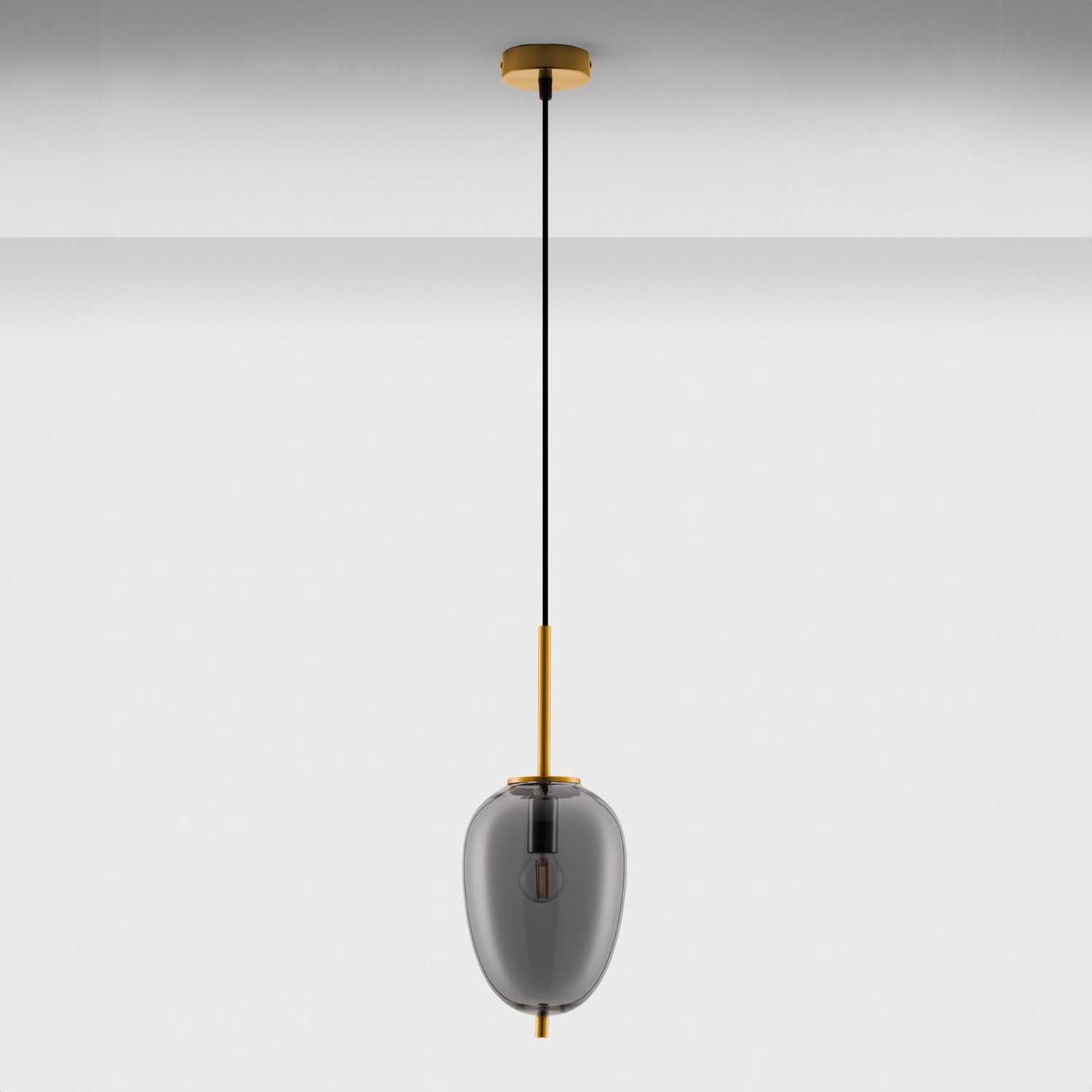 Szklana lampa wisząca Nova Luce Lato E14