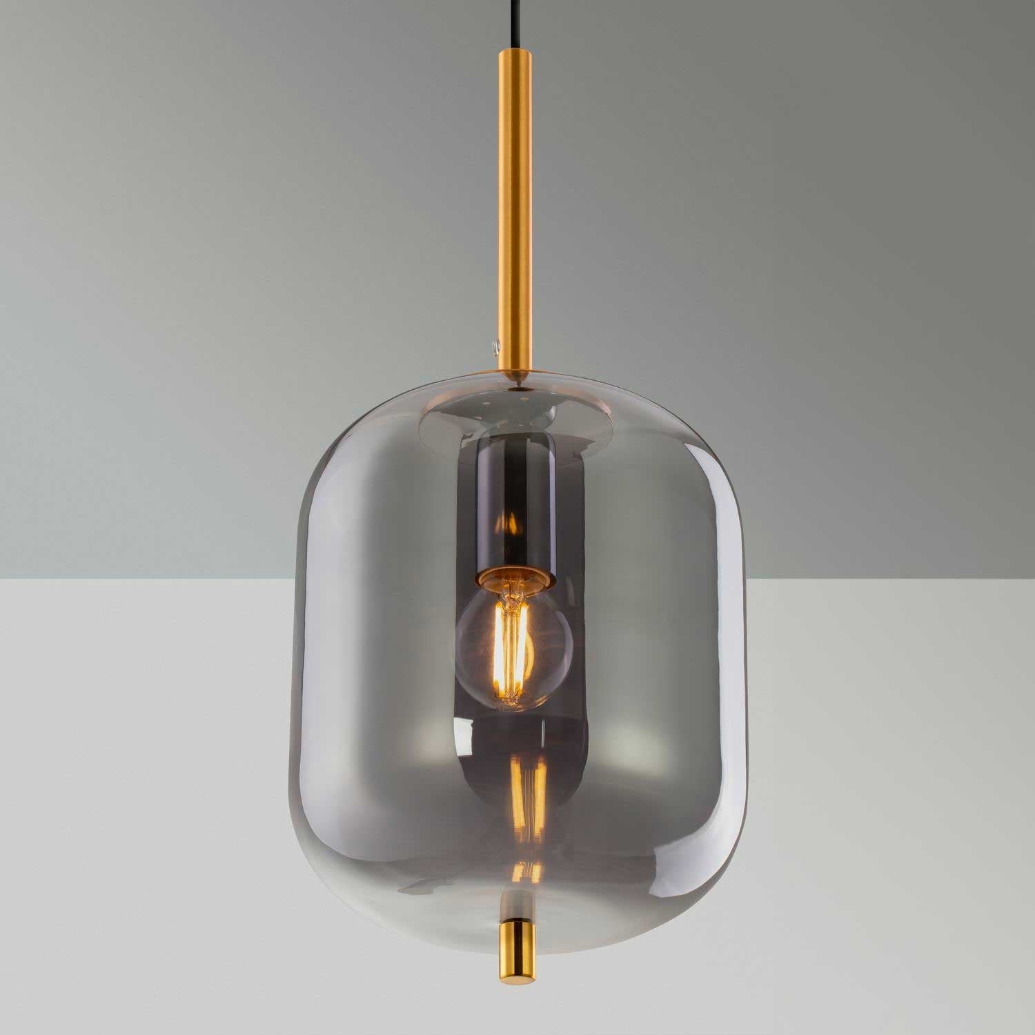 Szklana lampa wisząca Nova Luce Lato E14