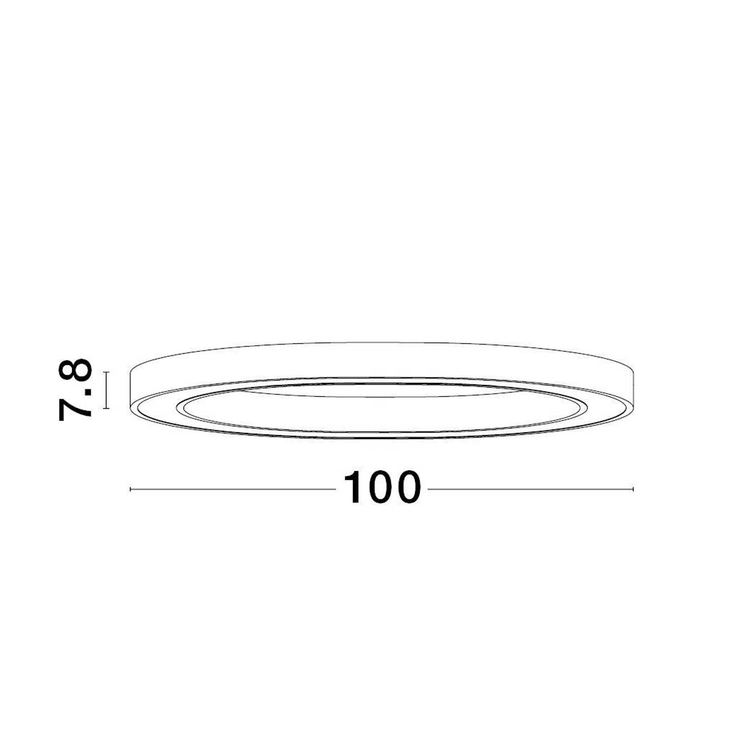 Okrągła oprawa sufitowa Nova Luce Sting LED z możliwością ściemniania