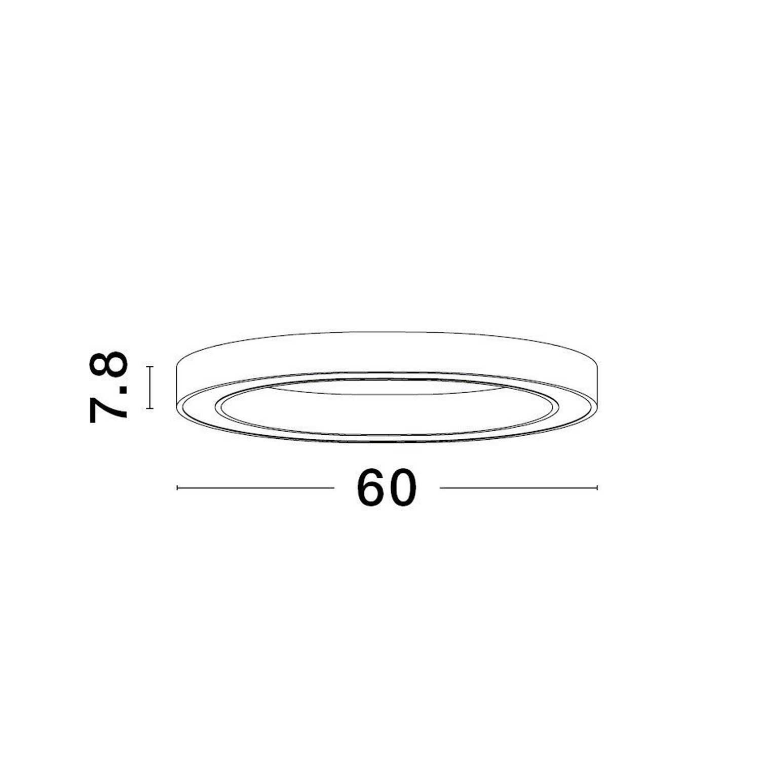 Okrągła oprawa sufitowa Nova Luce Sting LED z możliwością ściemniania