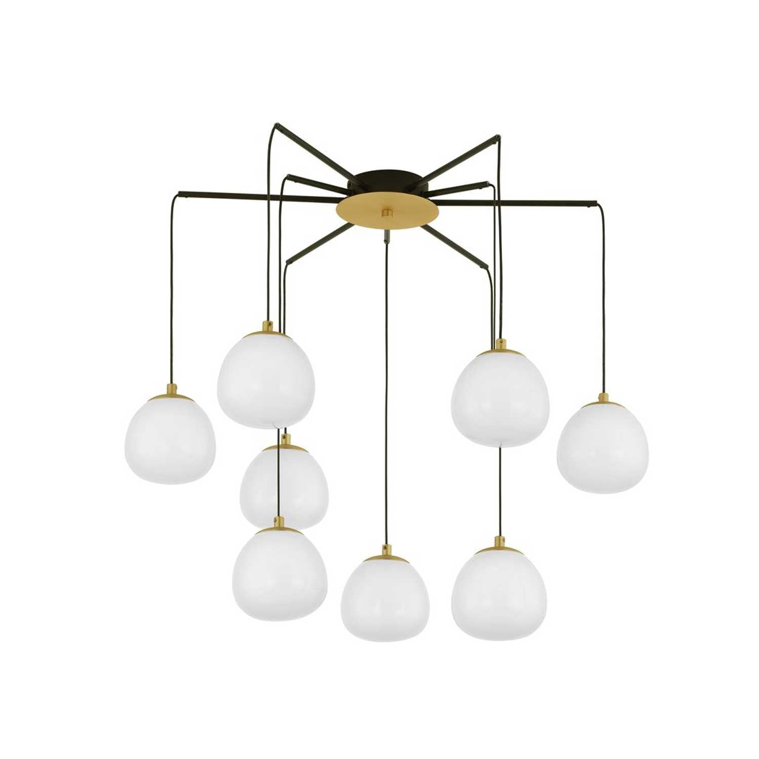 Szklana lampa wisząca Nova Luce The Egg G9