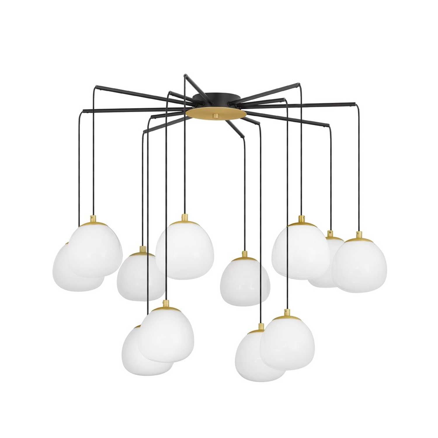 Szklana lampa wisząca Nova Luce The Egg G9