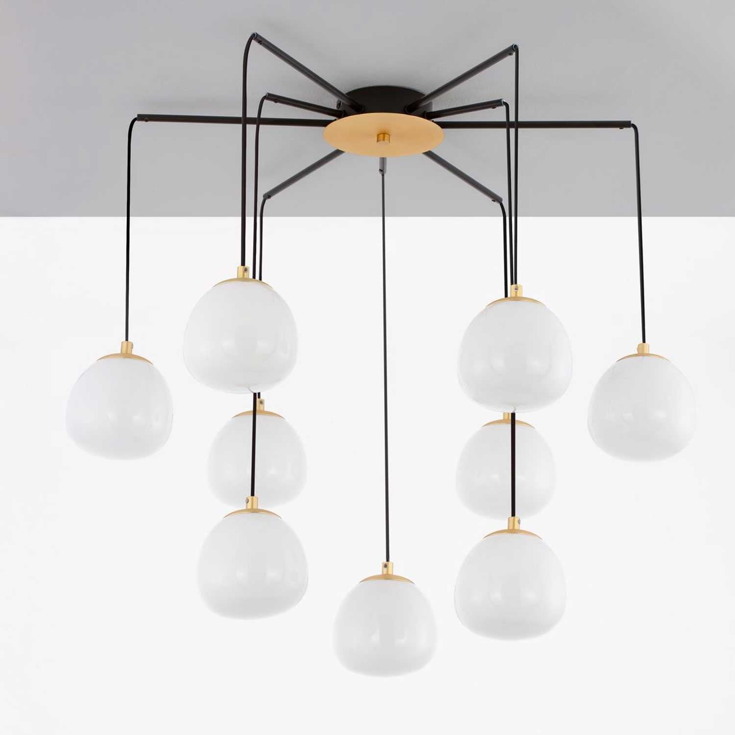 Szklana lampa wisząca Nova Luce The Egg G9