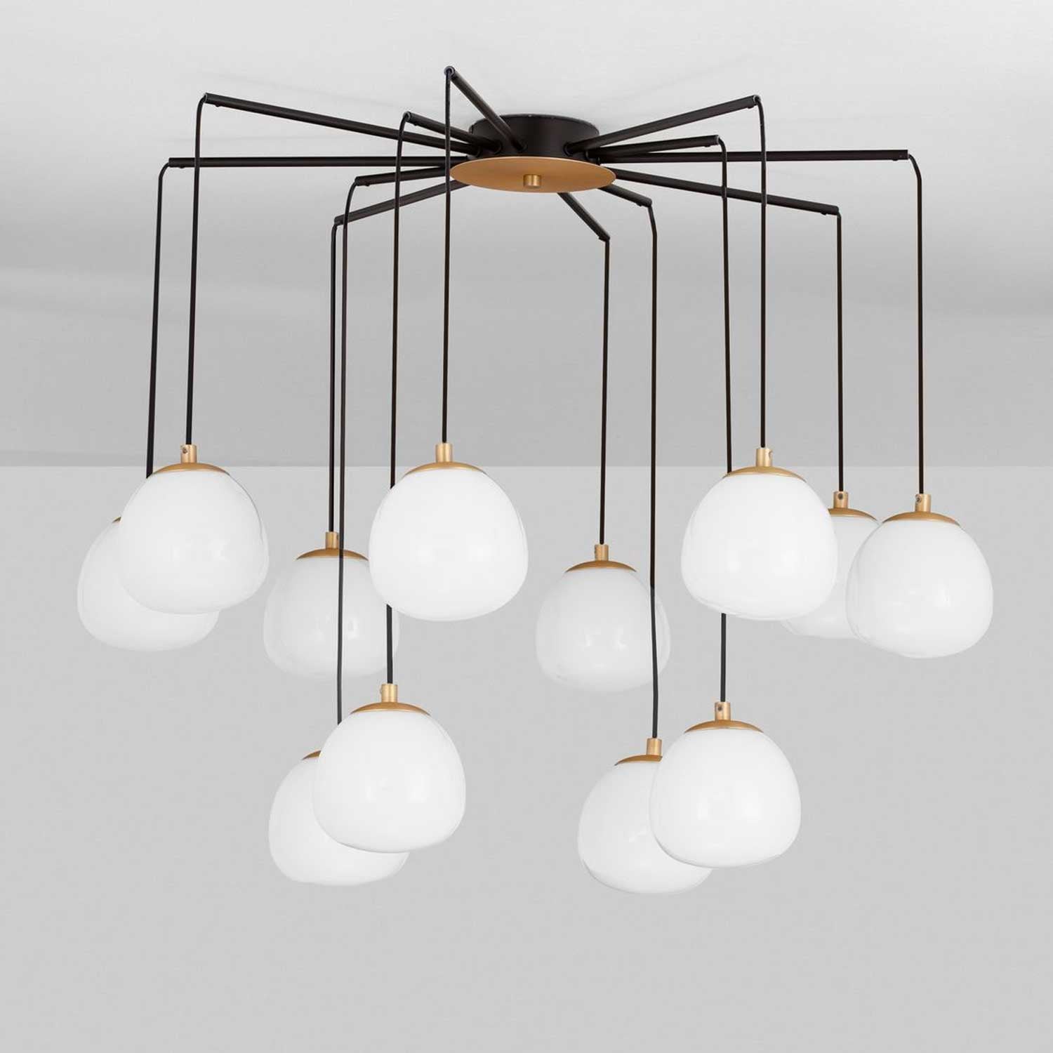 Szklana lampa wisząca Nova Luce The Egg G9