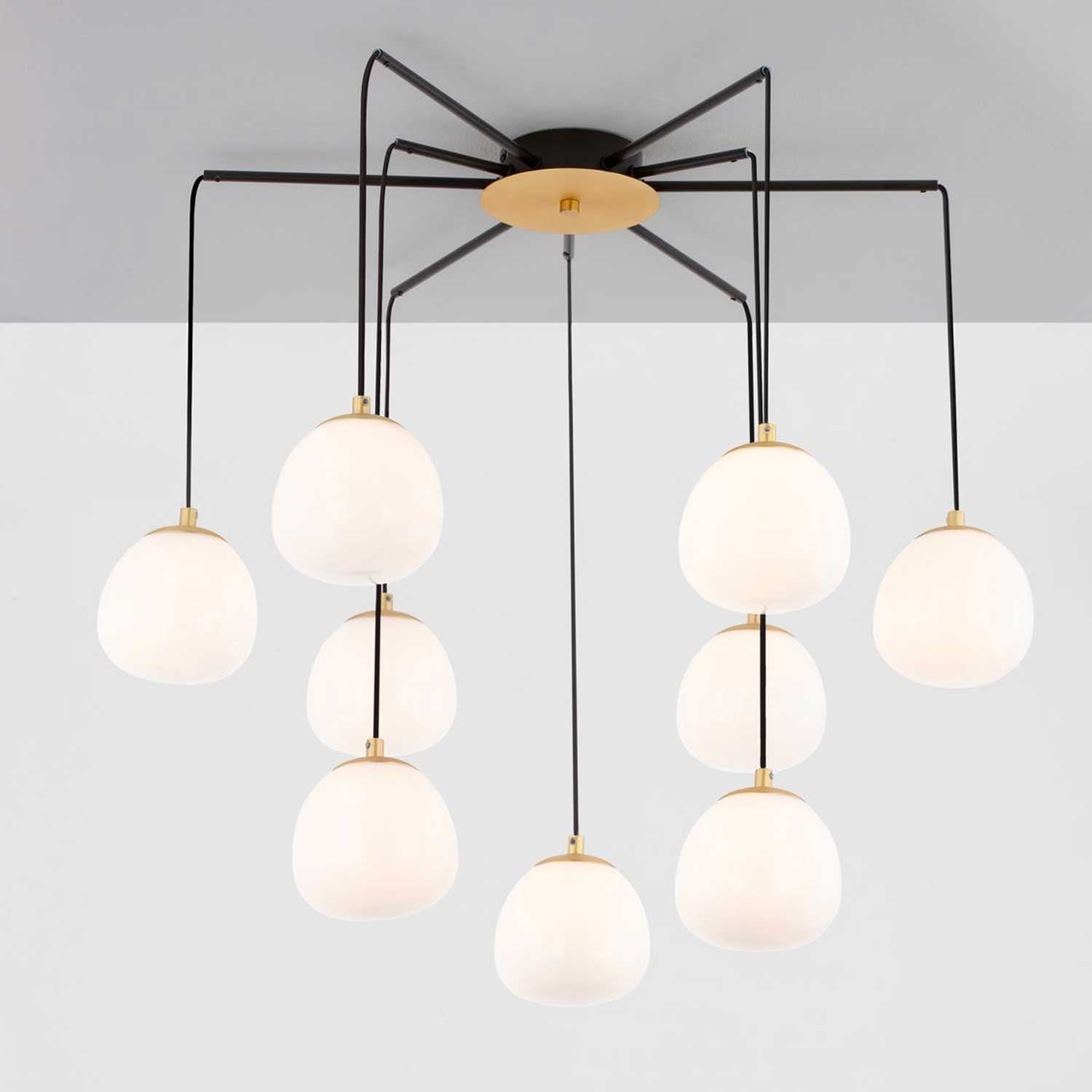 Szklana lampa wisząca Nova Luce The Egg G9