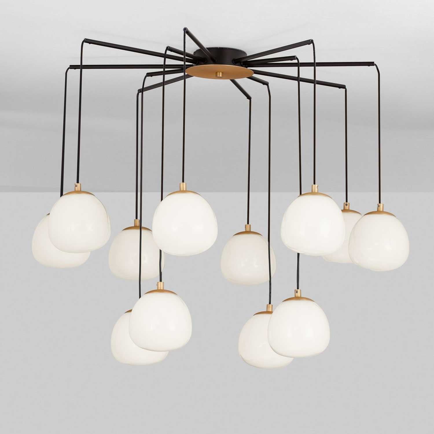 Szklana lampa wisząca Nova Luce The Egg G9