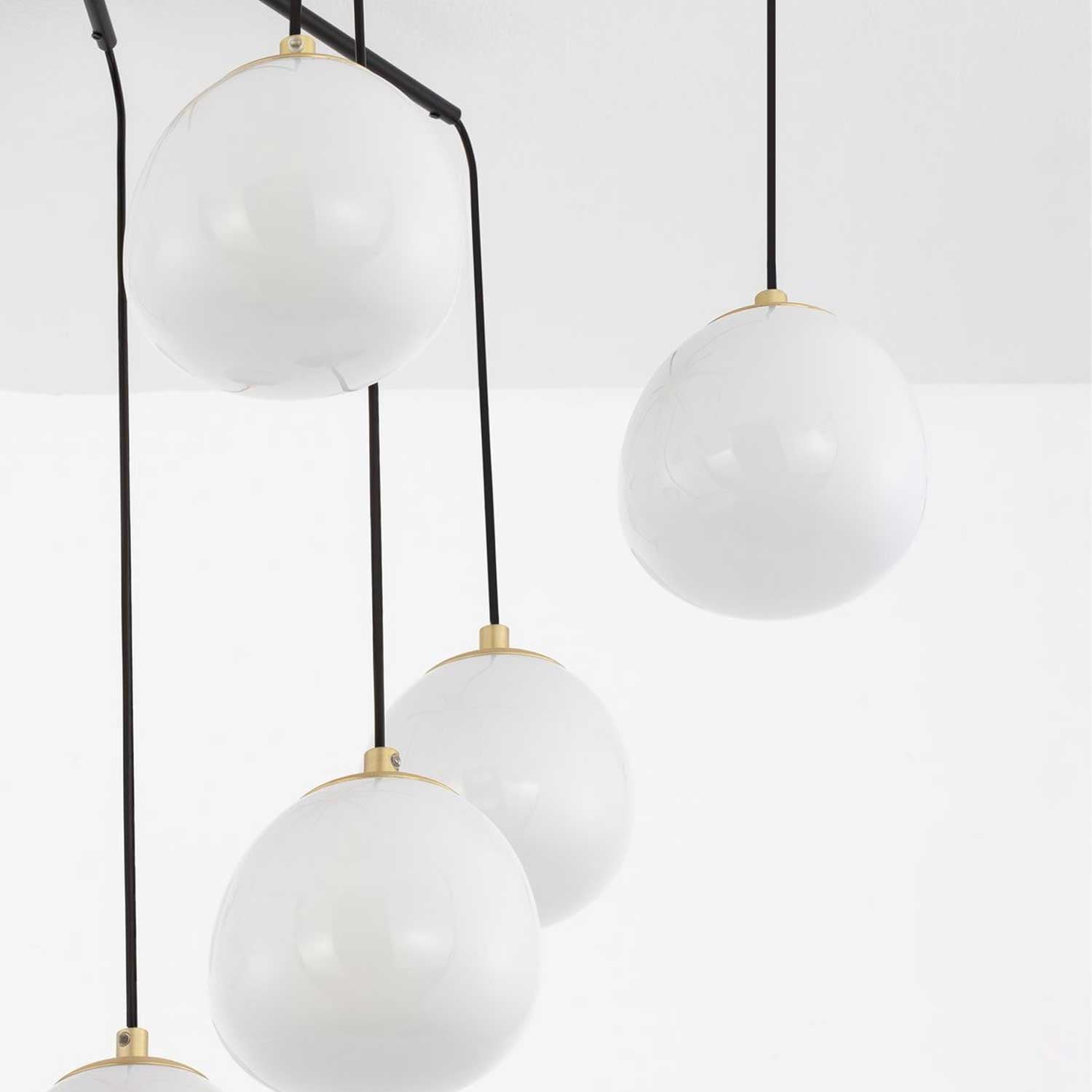 Szklana lampa wisząca Nova Luce The Egg G9