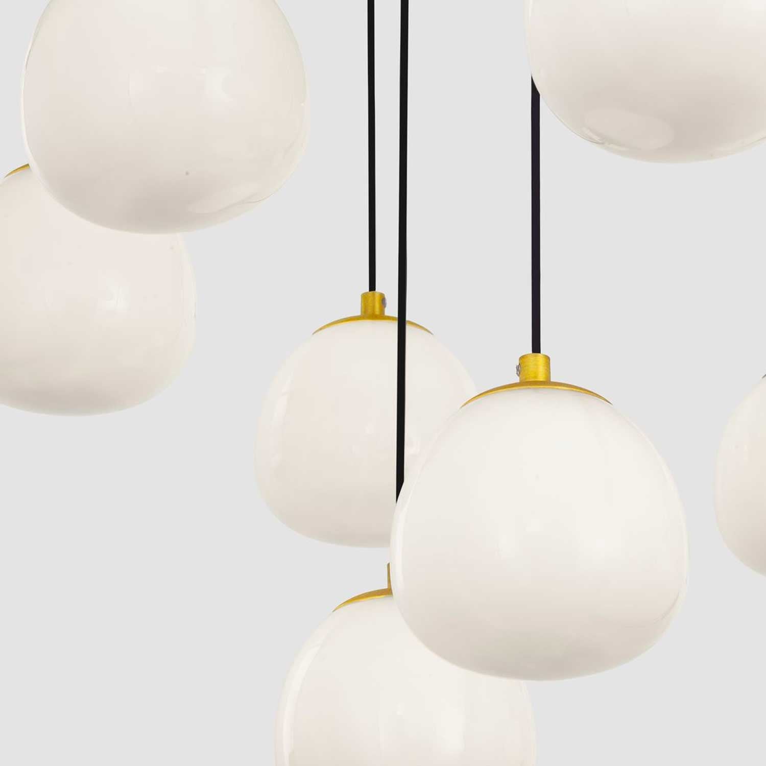 Szklana lampa wisząca Nova Luce The Egg G9