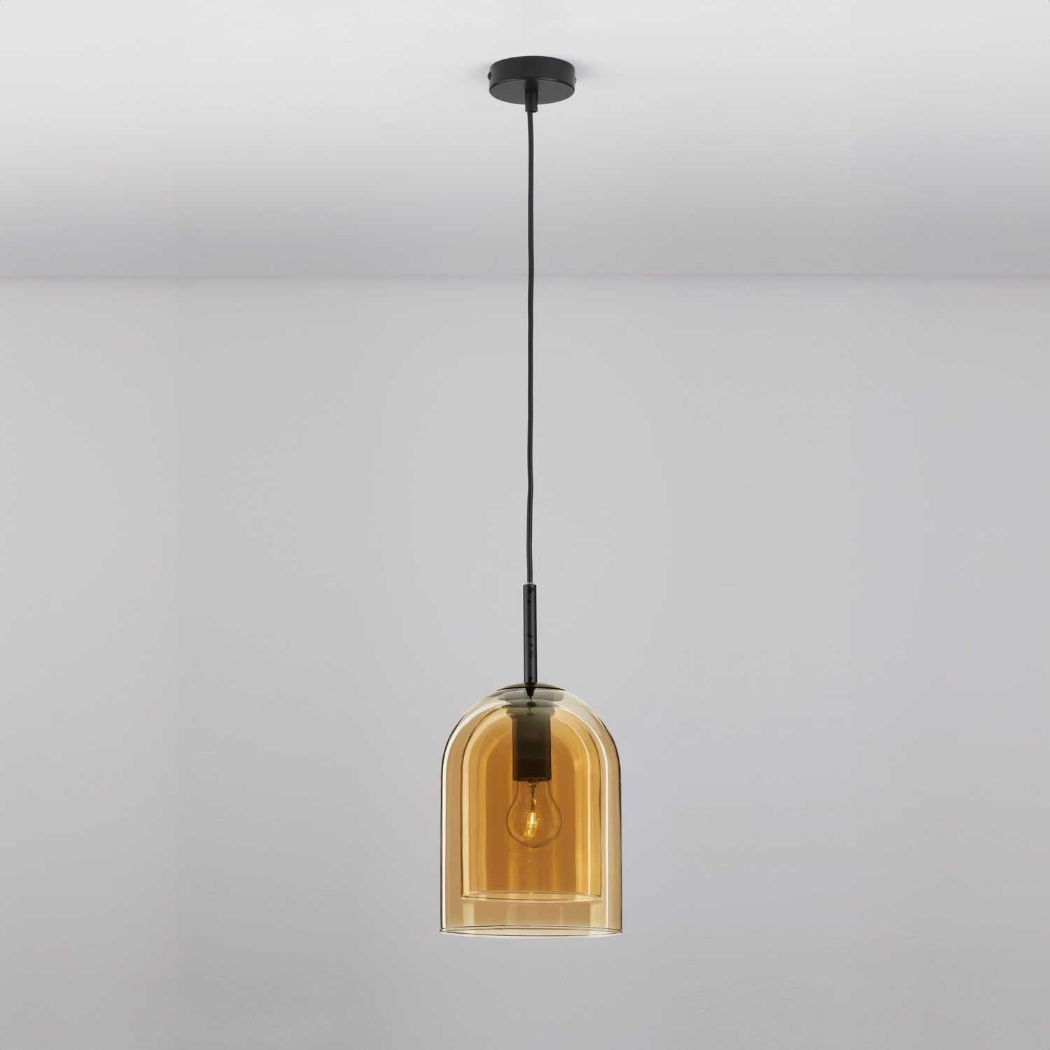 Nova Luce Velor pojedyncza szklana oprawa wisząca E27