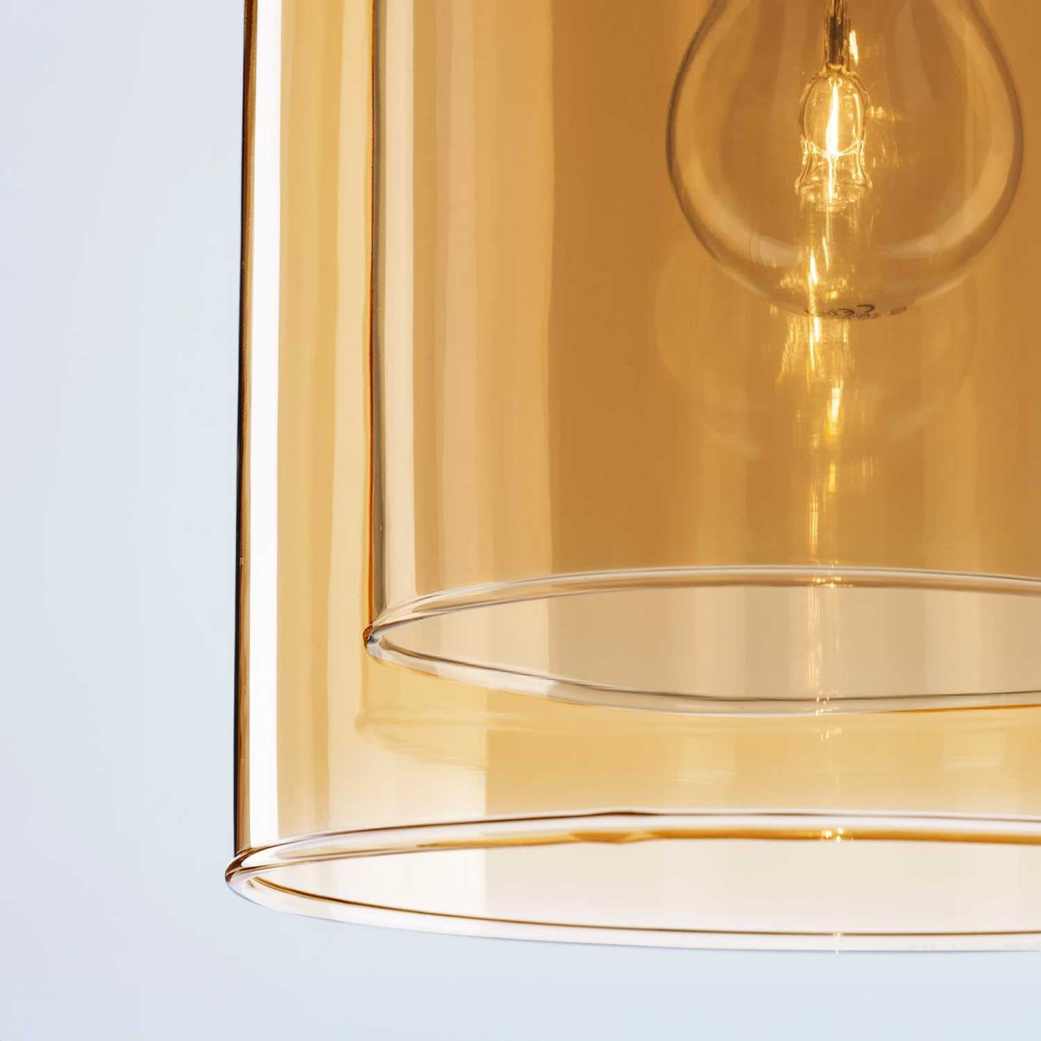 Nova Luce Velor pojedyncza szklana oprawa wisząca E27