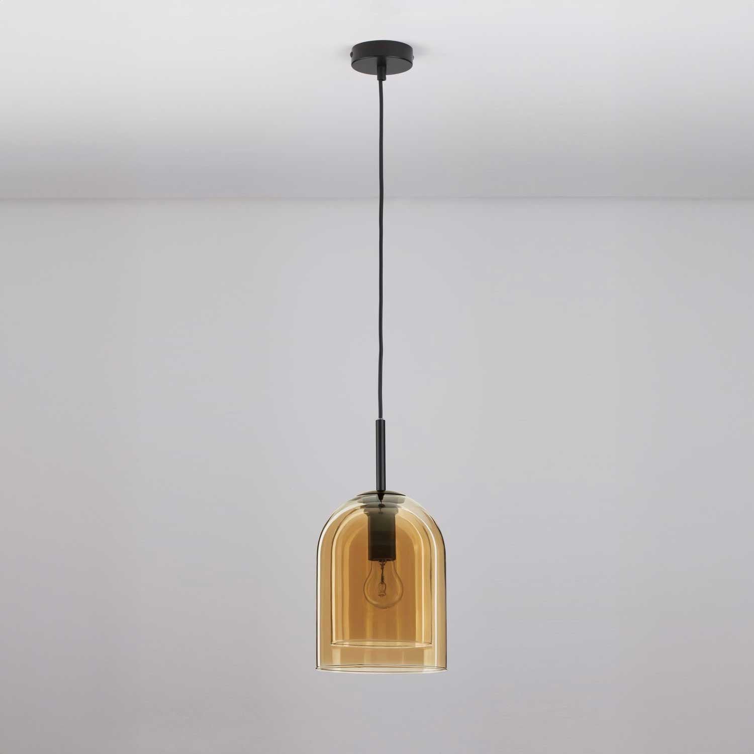 Nova Luce Velor pojedyncza szklana oprawa wisząca E27