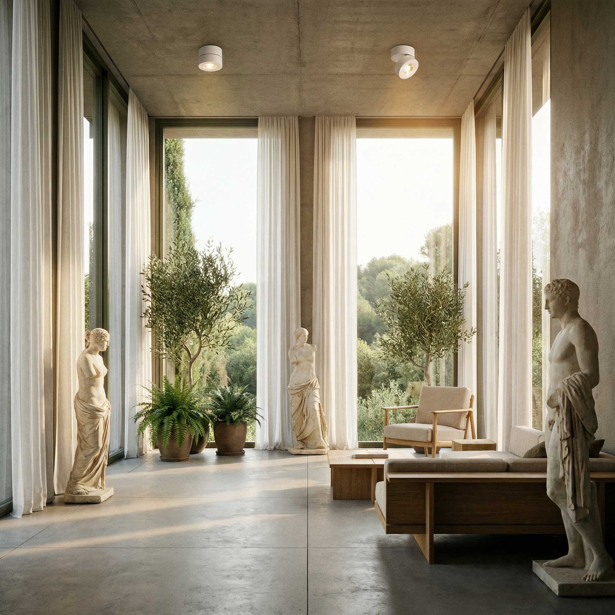 Rotex LED luminaire rotatable Ra>90