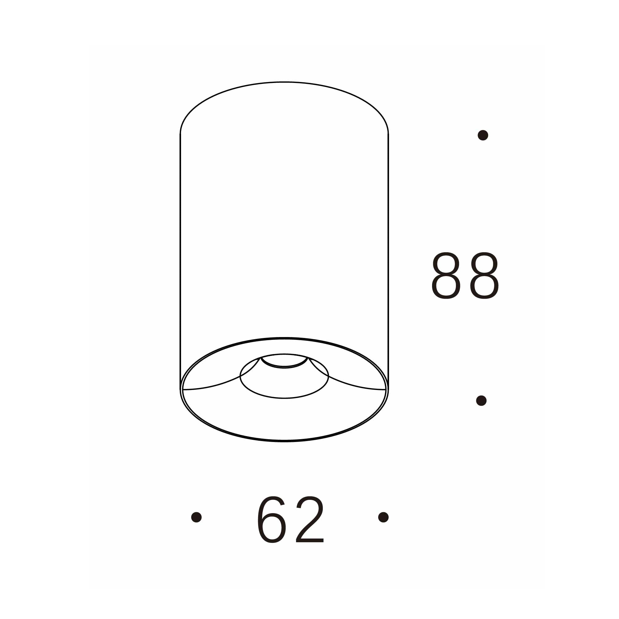 Kovové svietidlo Vellum LED Ra>90 antireflexné