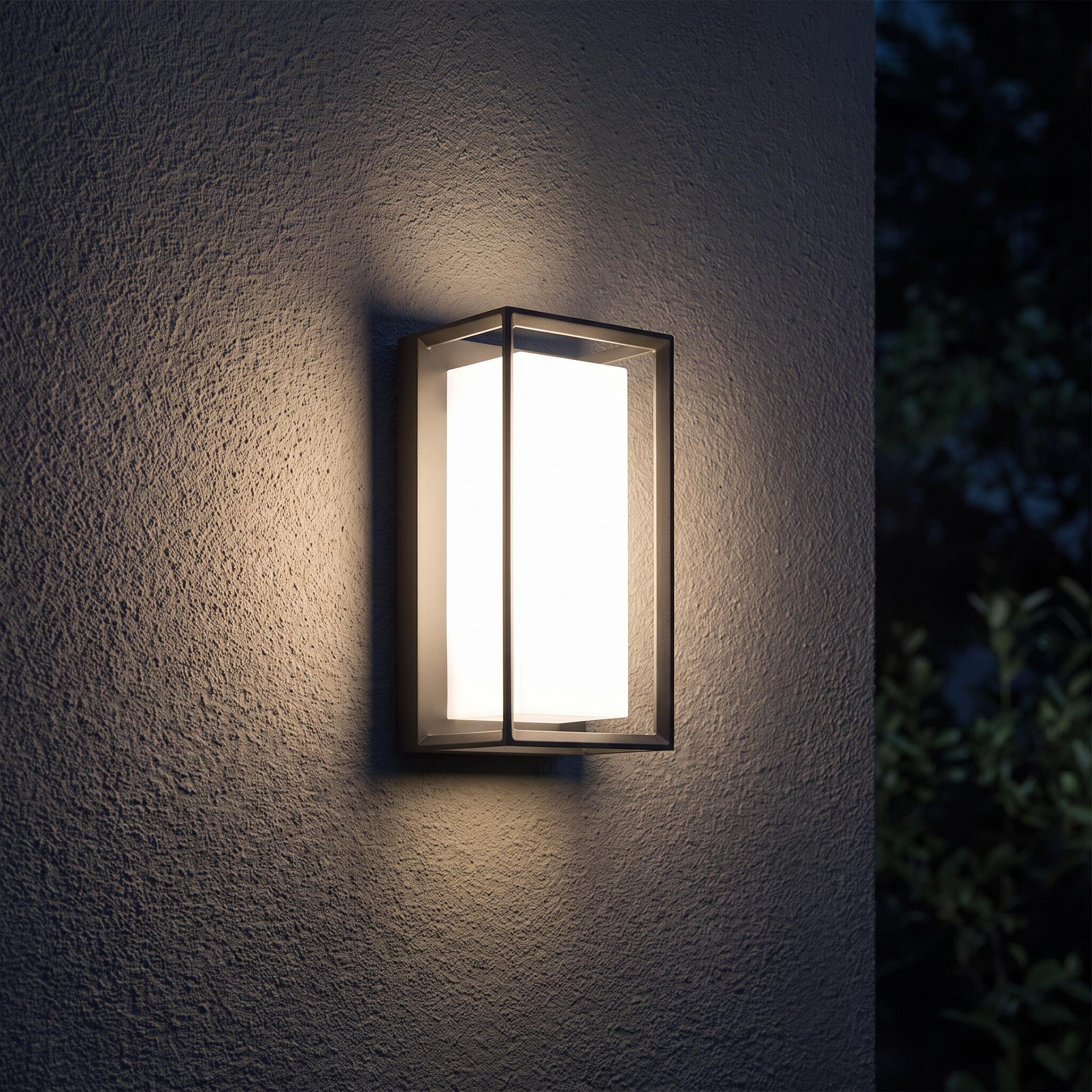 VK Light Neon LED nástěnné svítidlo IP65 obdélníkové