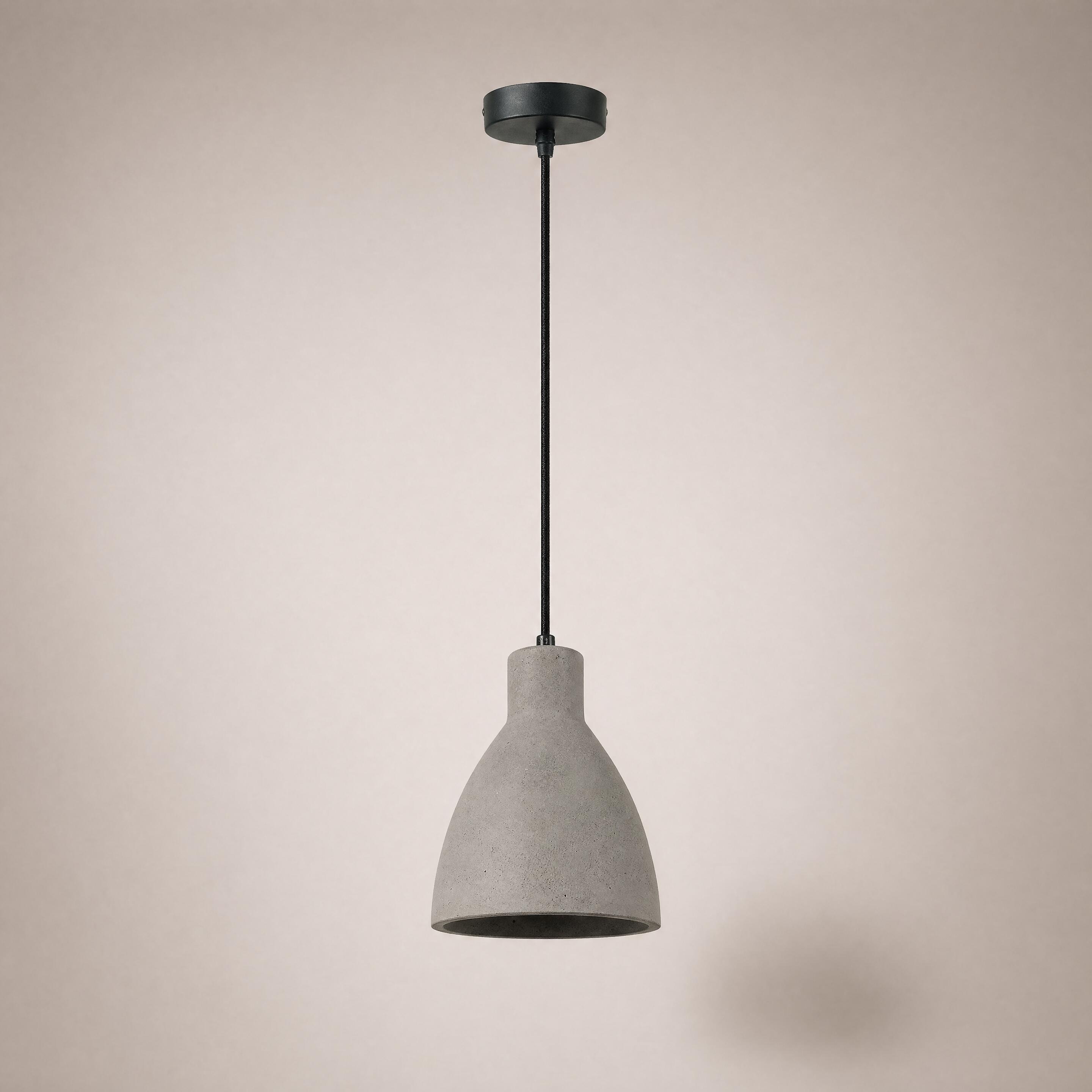VK Light Remy E27 závěsné betonové svítidlo