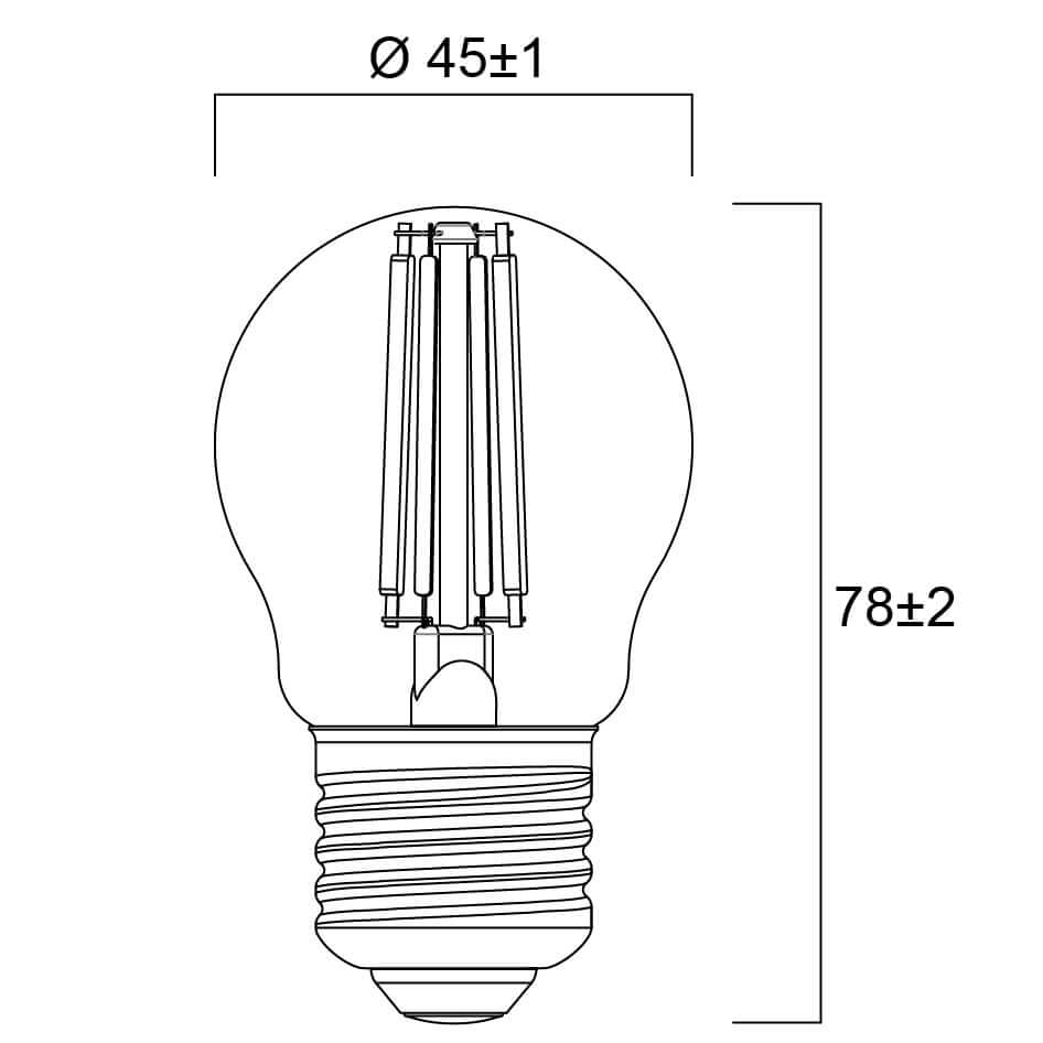 LED Sylvania RETRO E27 2700K 6W