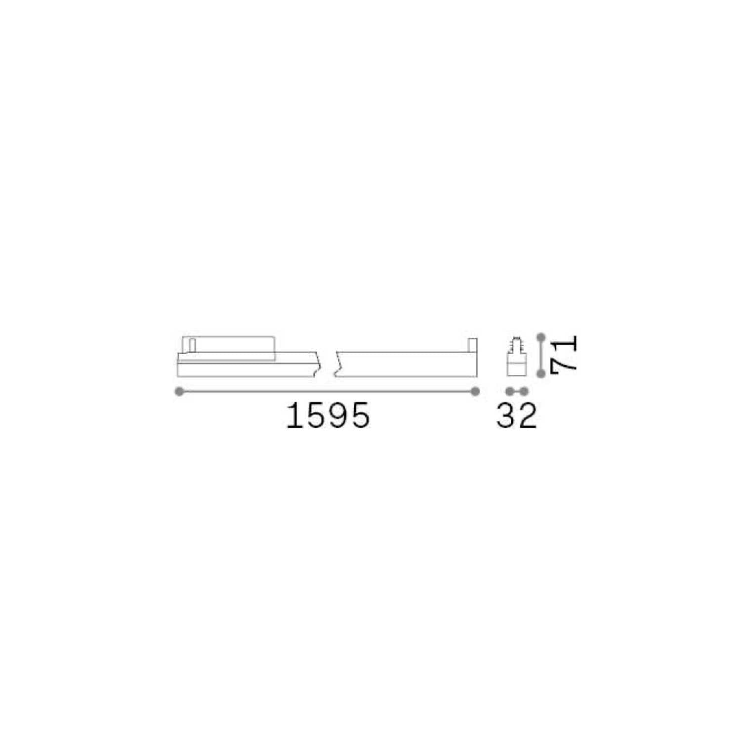 Ideal lux DISPLAY ACCENT light for 3P tracks white