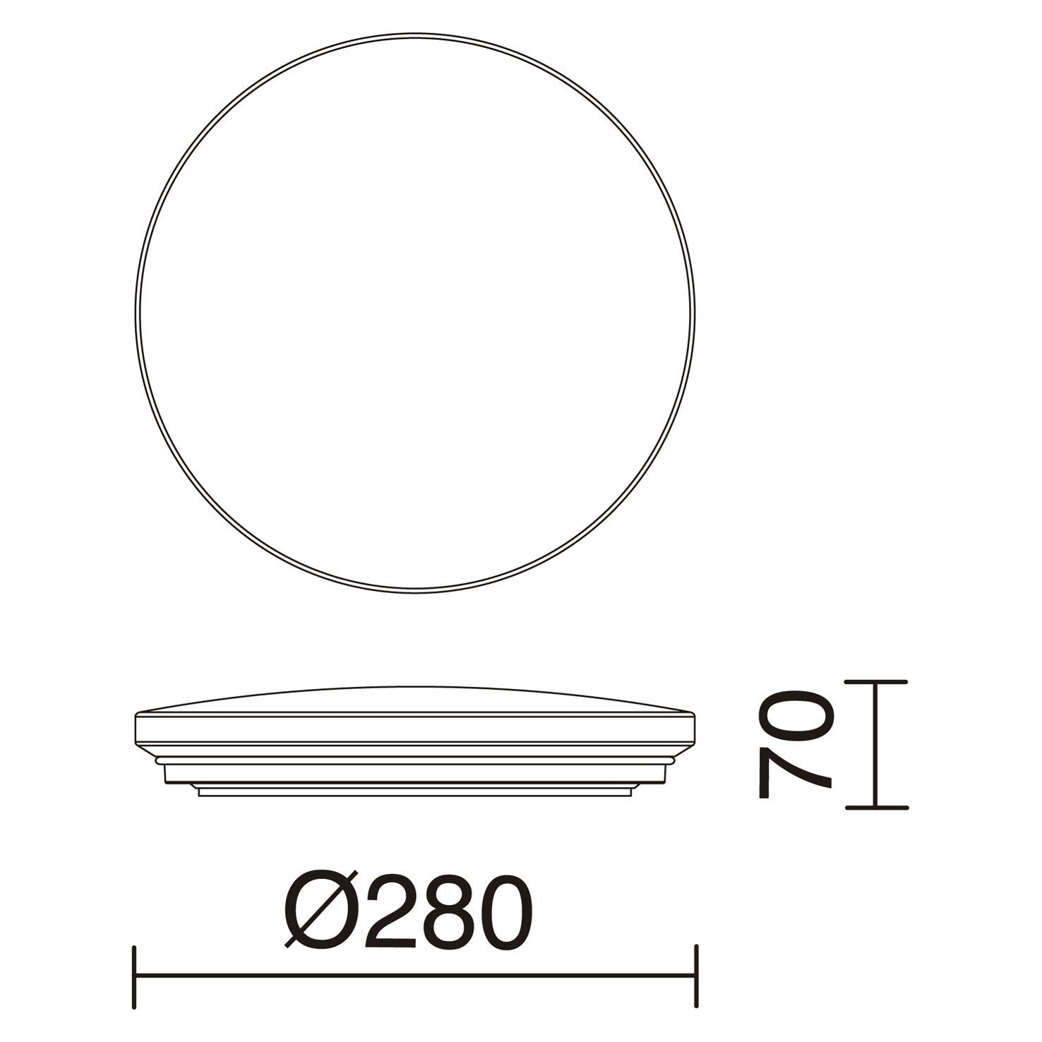 Indeluz Carme Rimless LED wall light