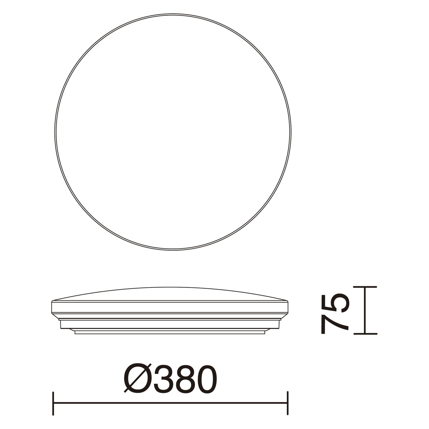 Indeluz Carme Rimless LED wall light