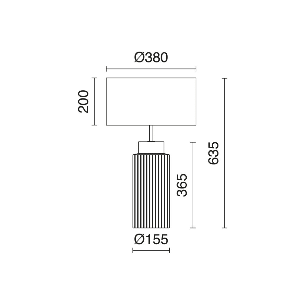 Exo CERAMIC E27 stolní svítidlo bílé