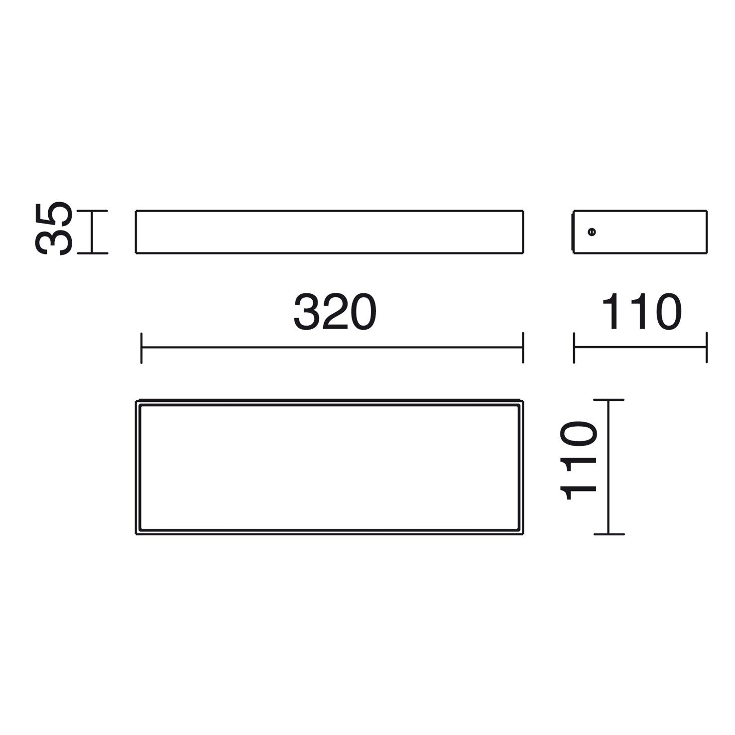 Závesné LED svietidlo Cristher Code Up/Down