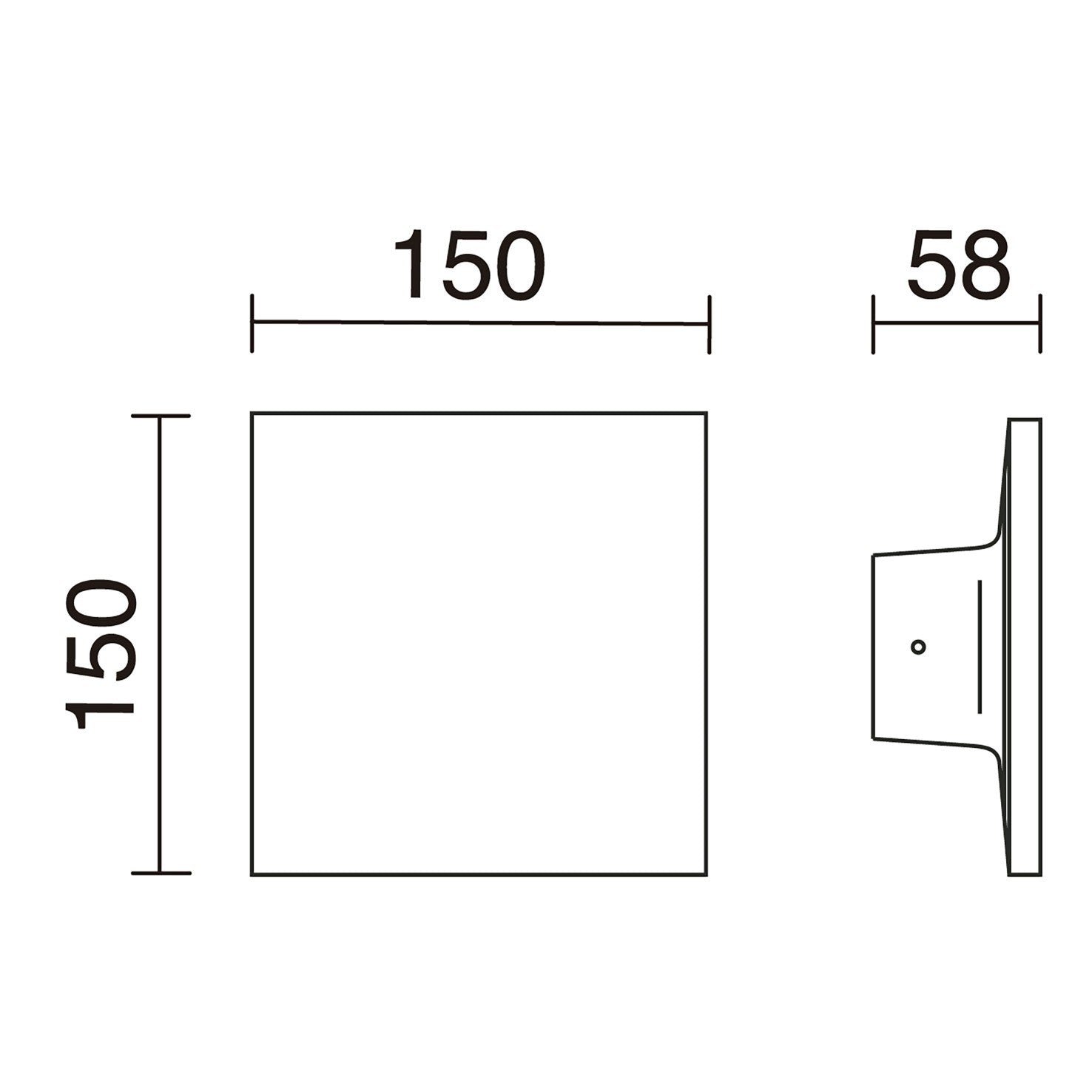 Dopo Frost LED wall light anthracite