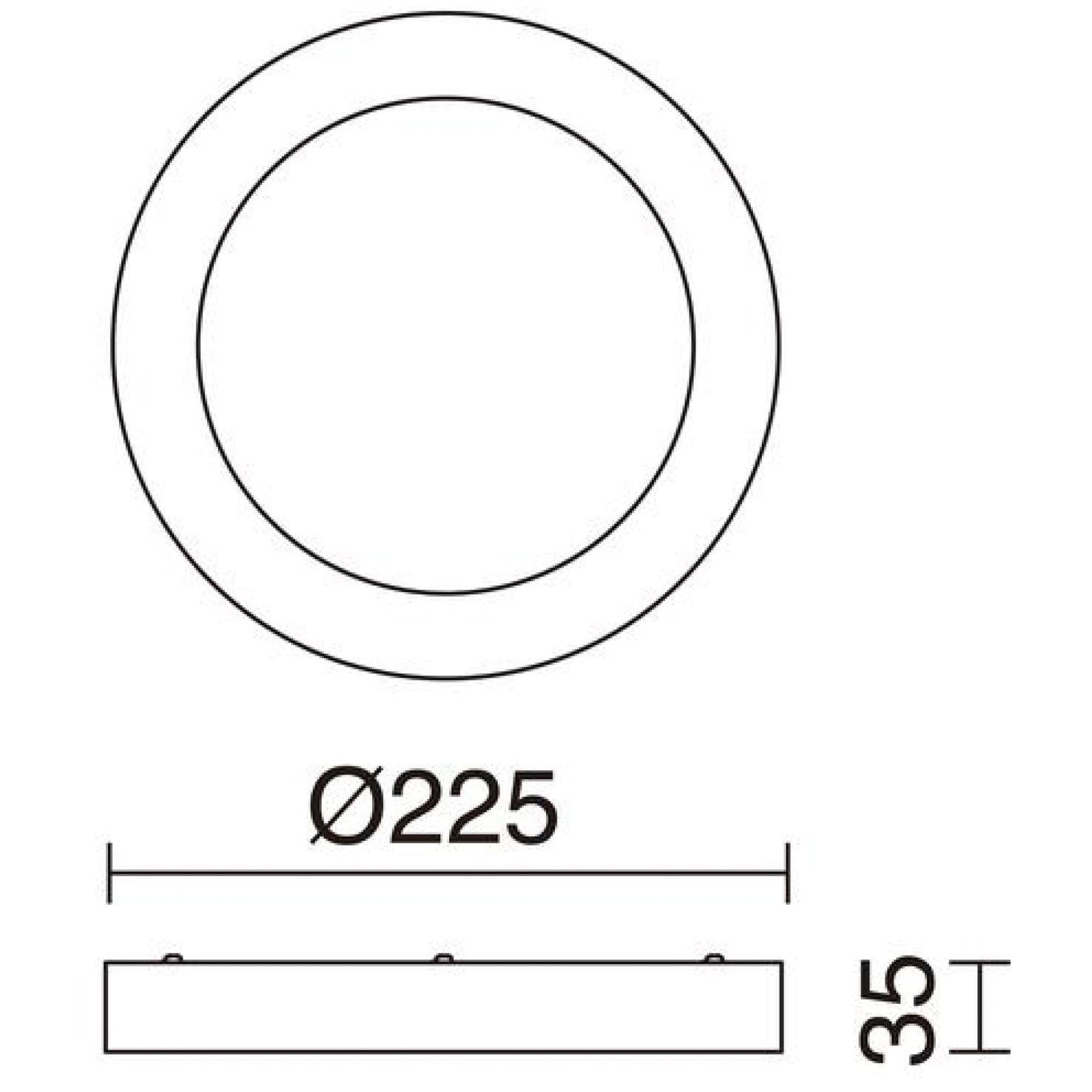 Indeluz Gia Round Surf LED wall light