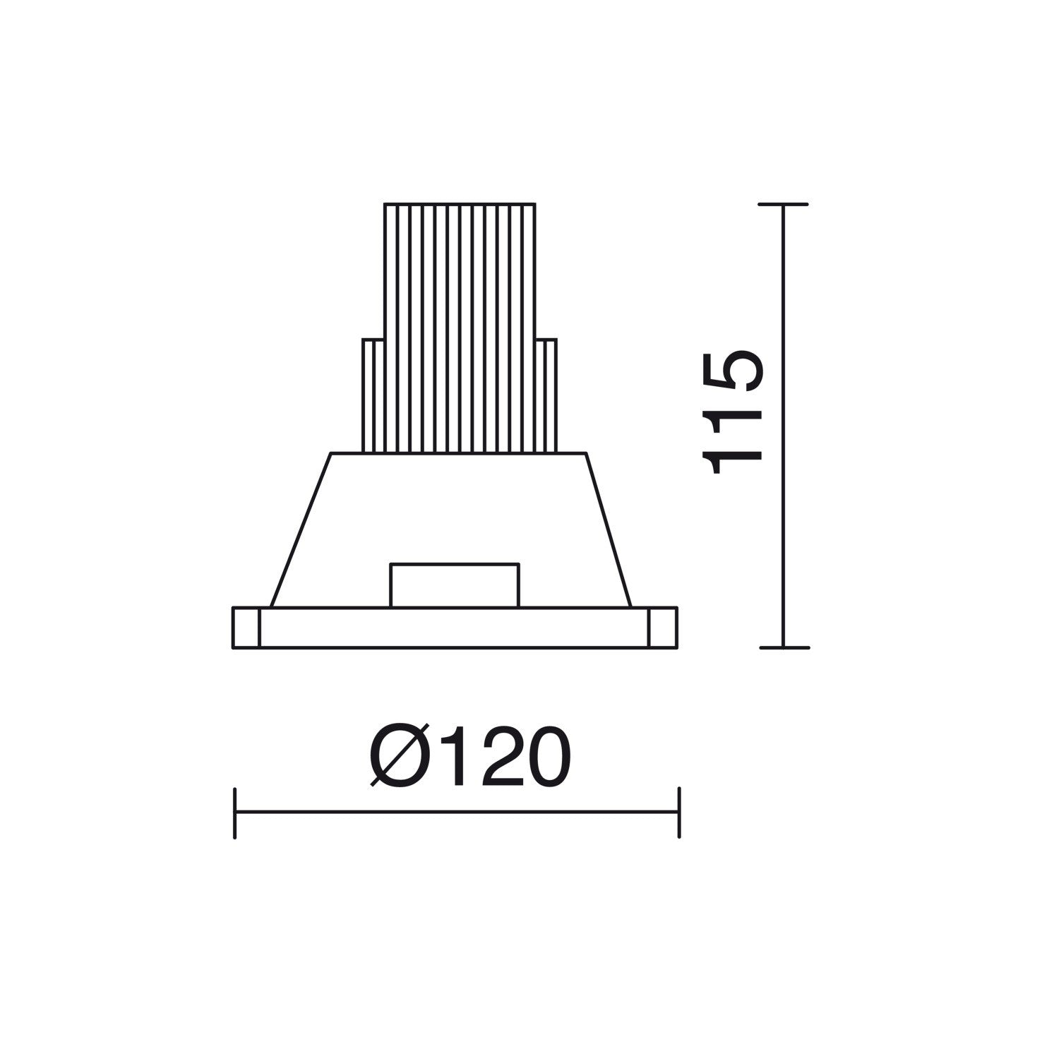 Indeluz Trimless Len Square GU10 recessed light