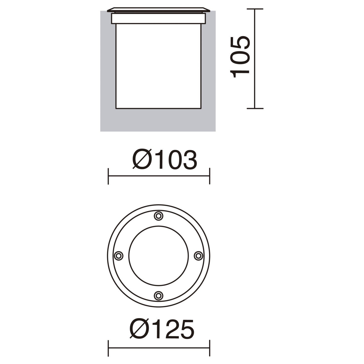 Dopo Loo LED recessed light