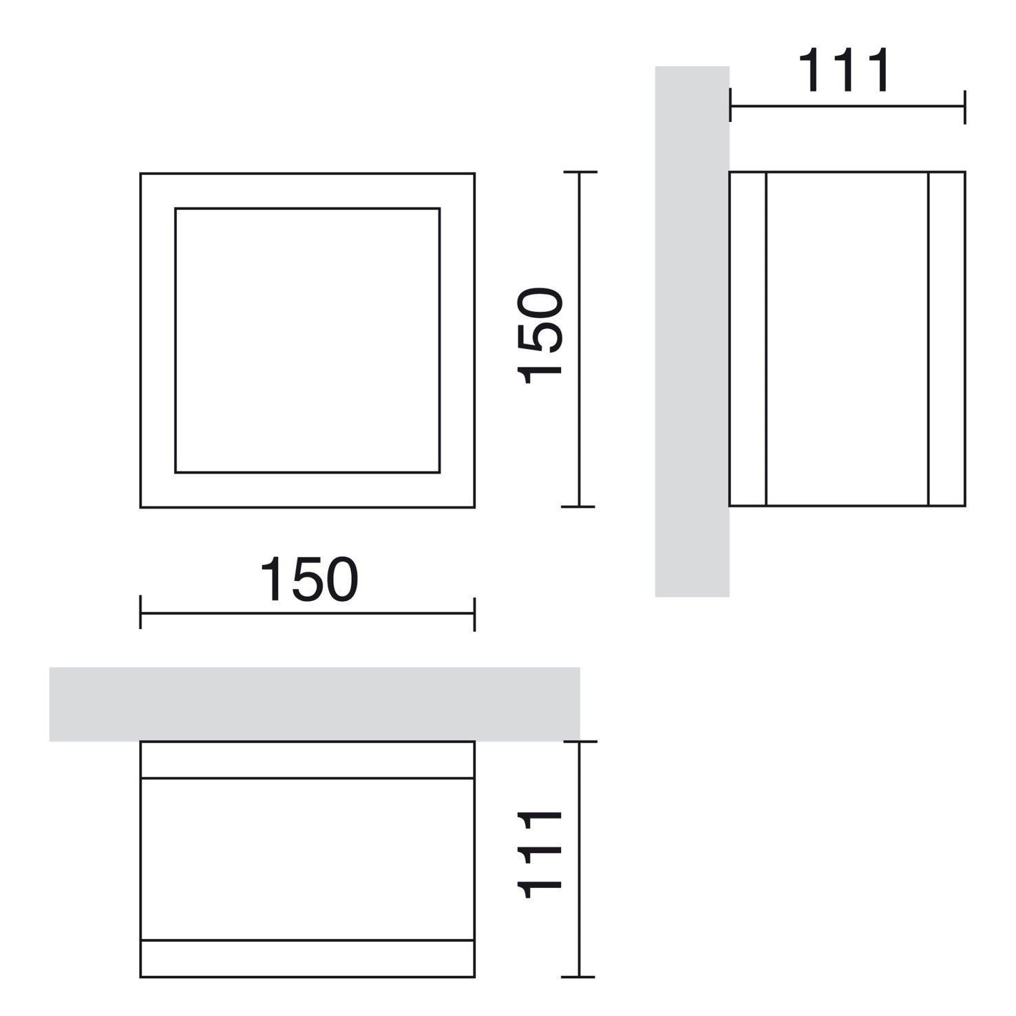 Cristher Milan ceiling light GX53 white