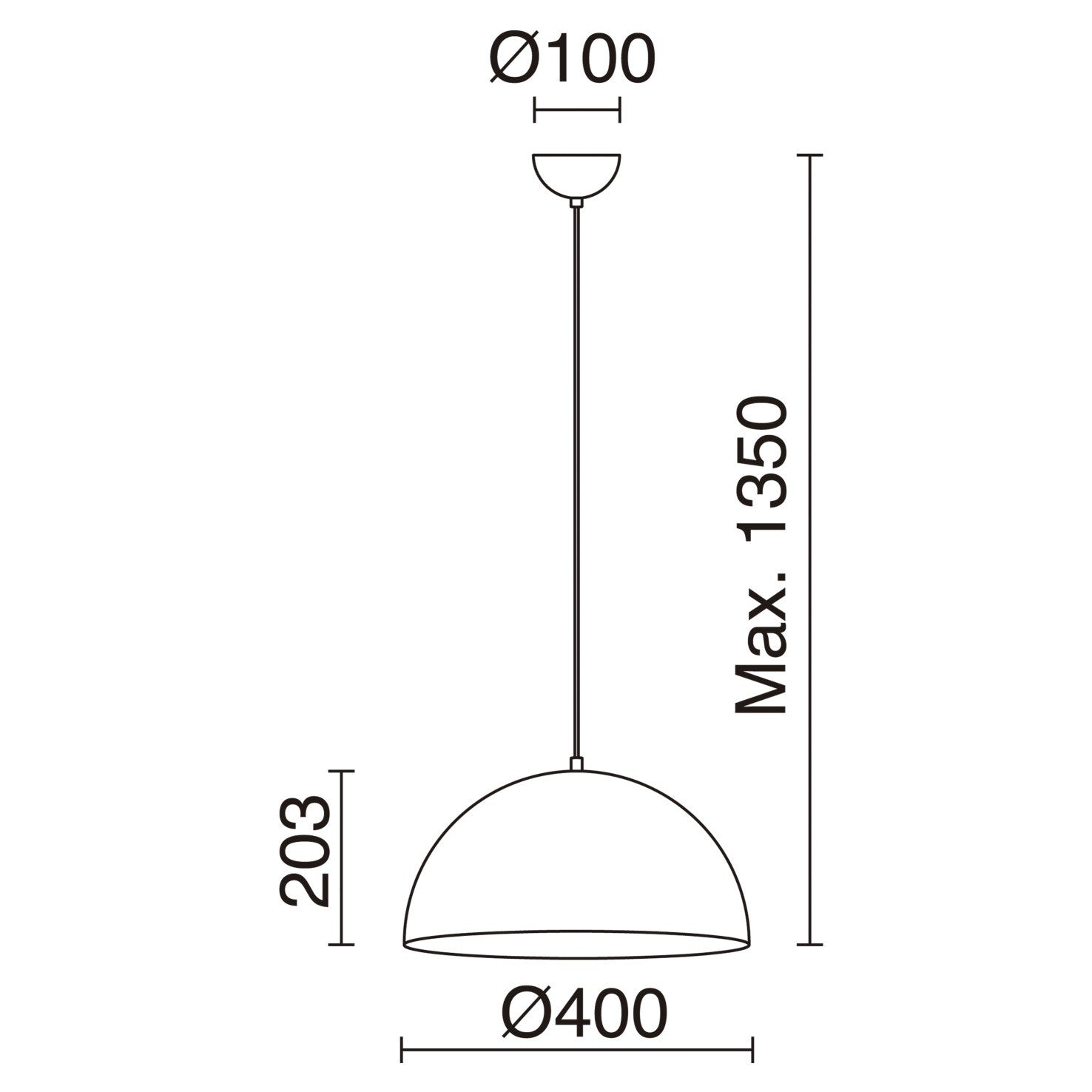 Exo Mildred E27 pendant light