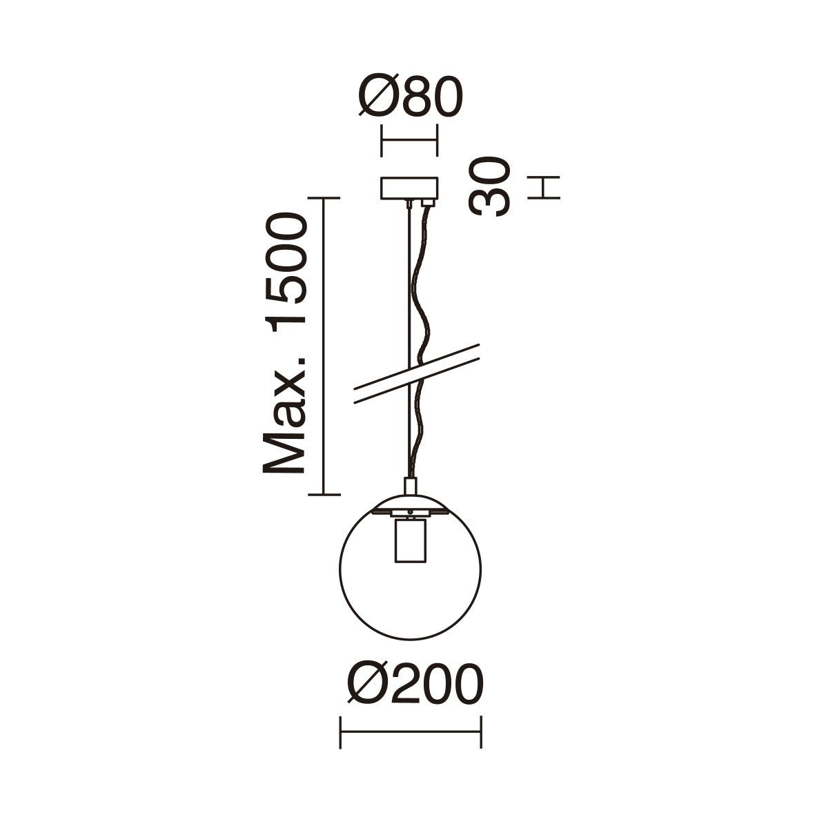 Exo Oxy przezroczysta lampa wisząca E27 chrom