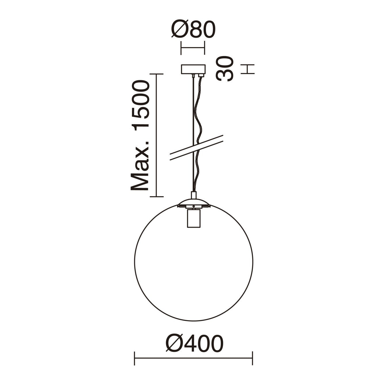 Exo Oxy przezroczysta lampa wisząca E27 chrom