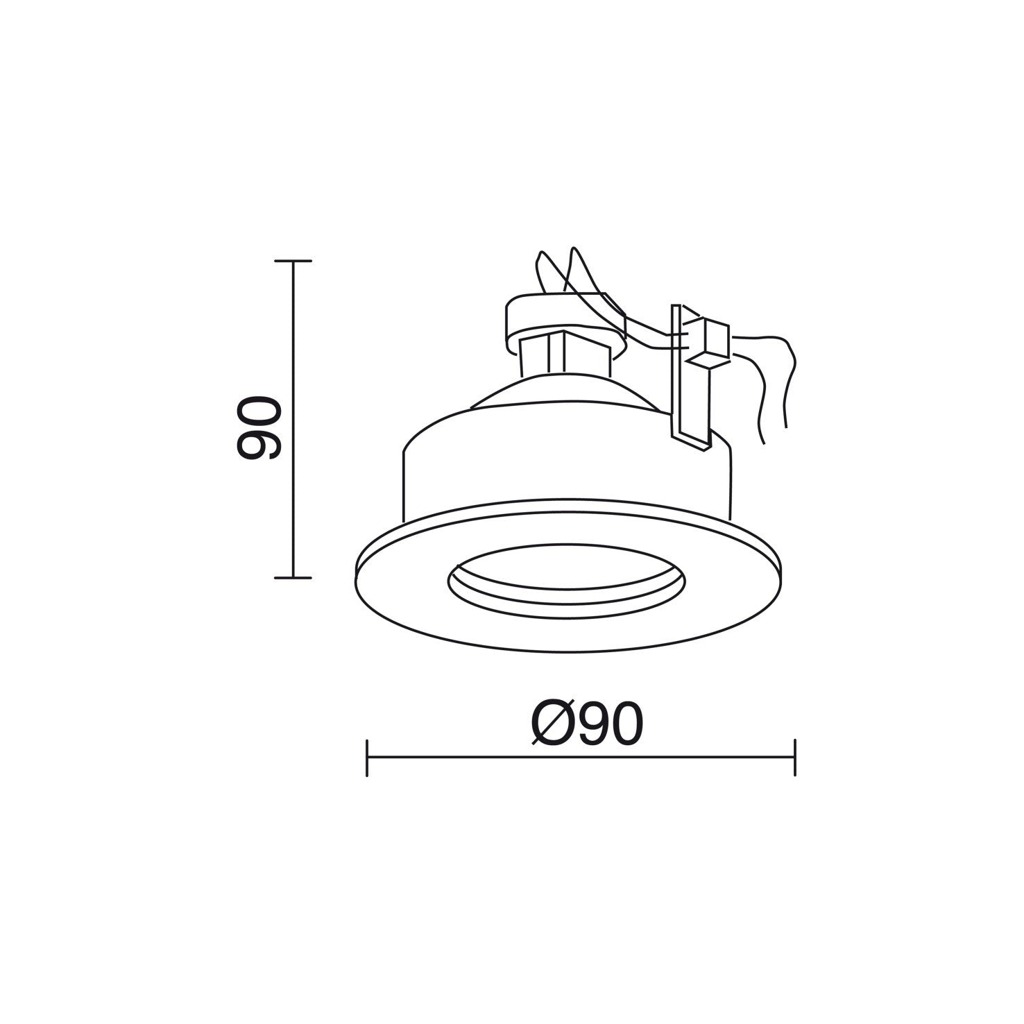 Indeluz Palma GU10 recessed light